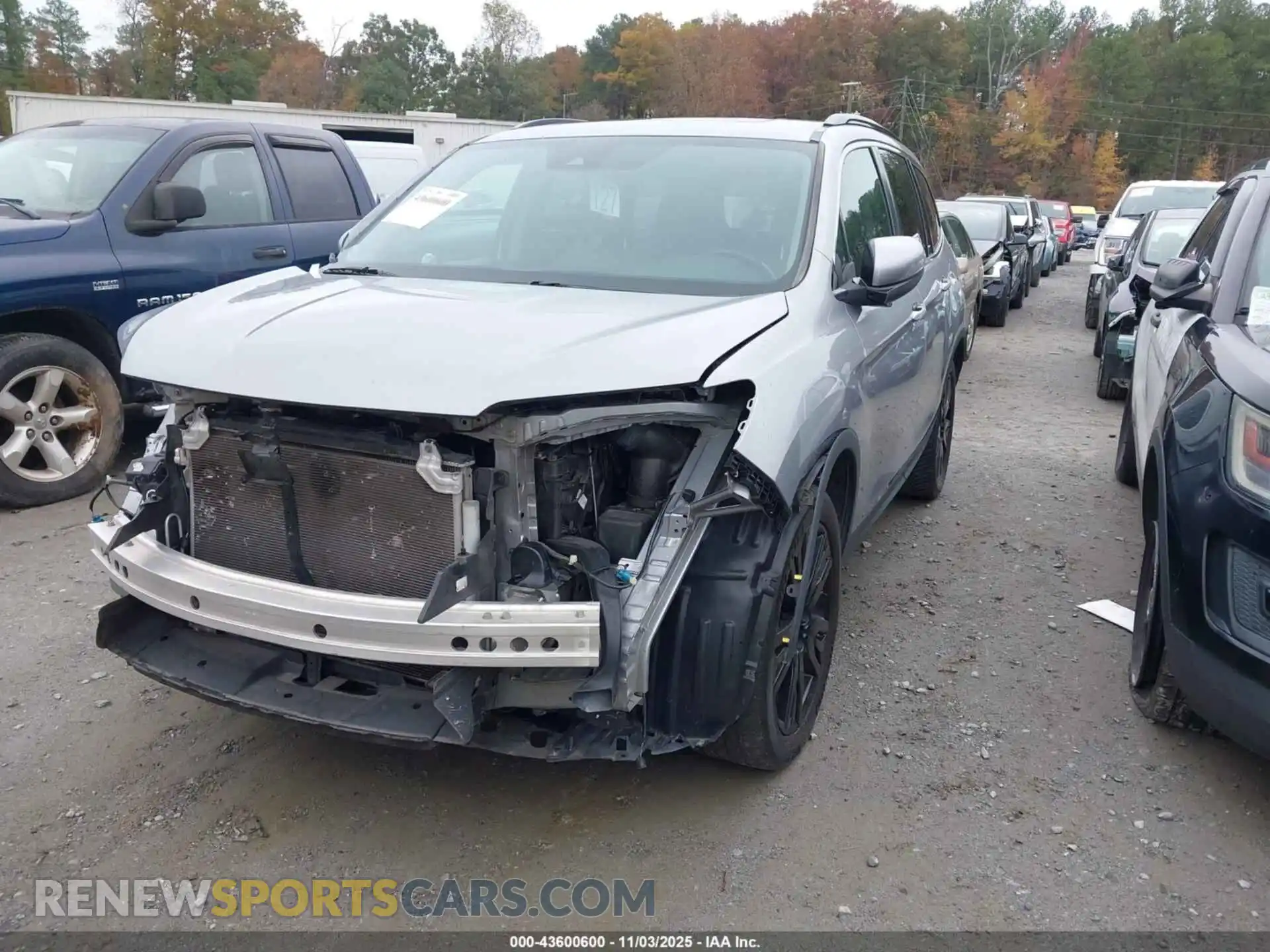 2 Photograph of a damaged car 5FNYF5H25MB032311 HONDA PILOT 2021
