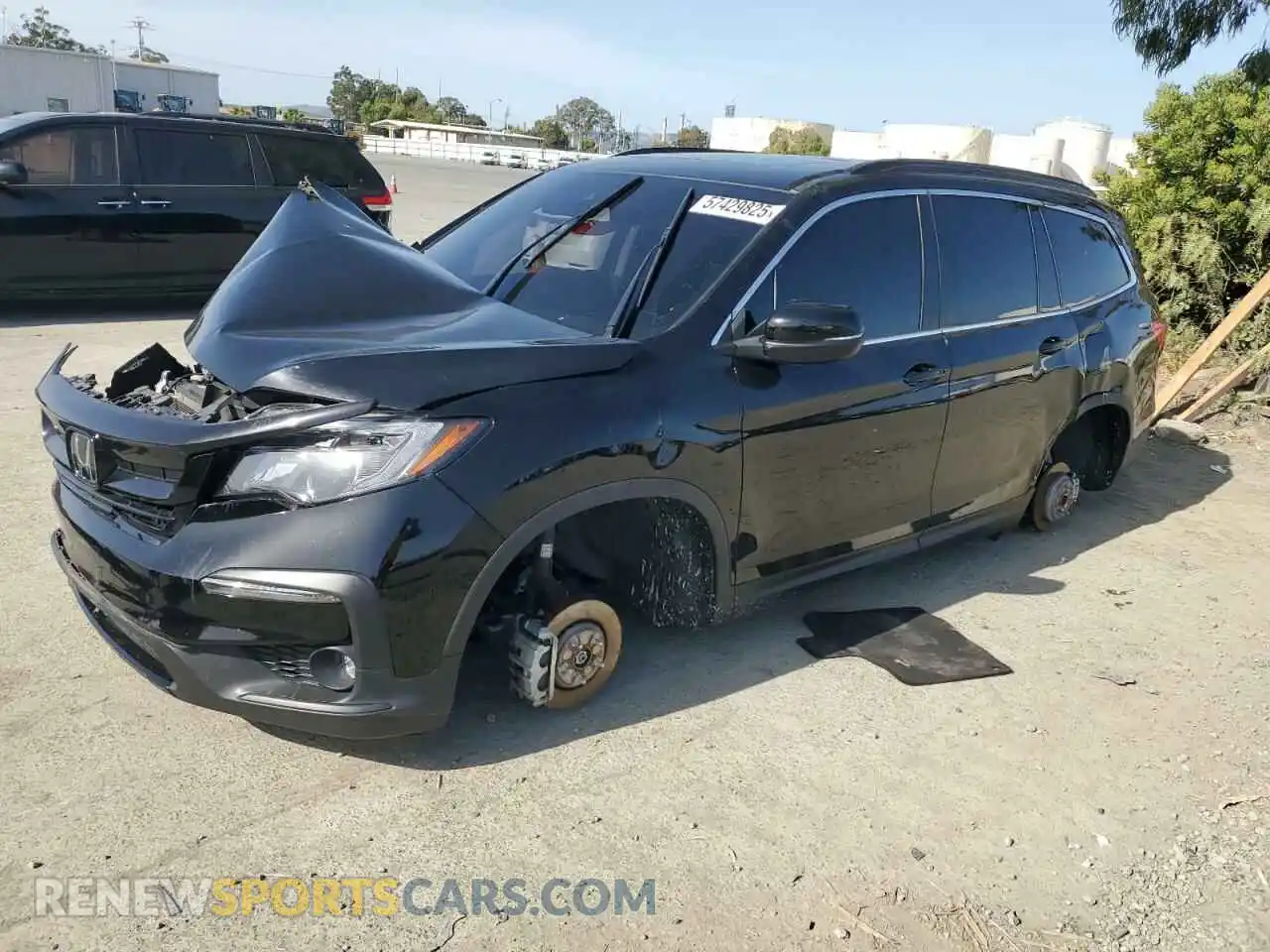1 fotografías del automóvil dañado 5FNYF5H25MB042174 HONDA PILOT 2021