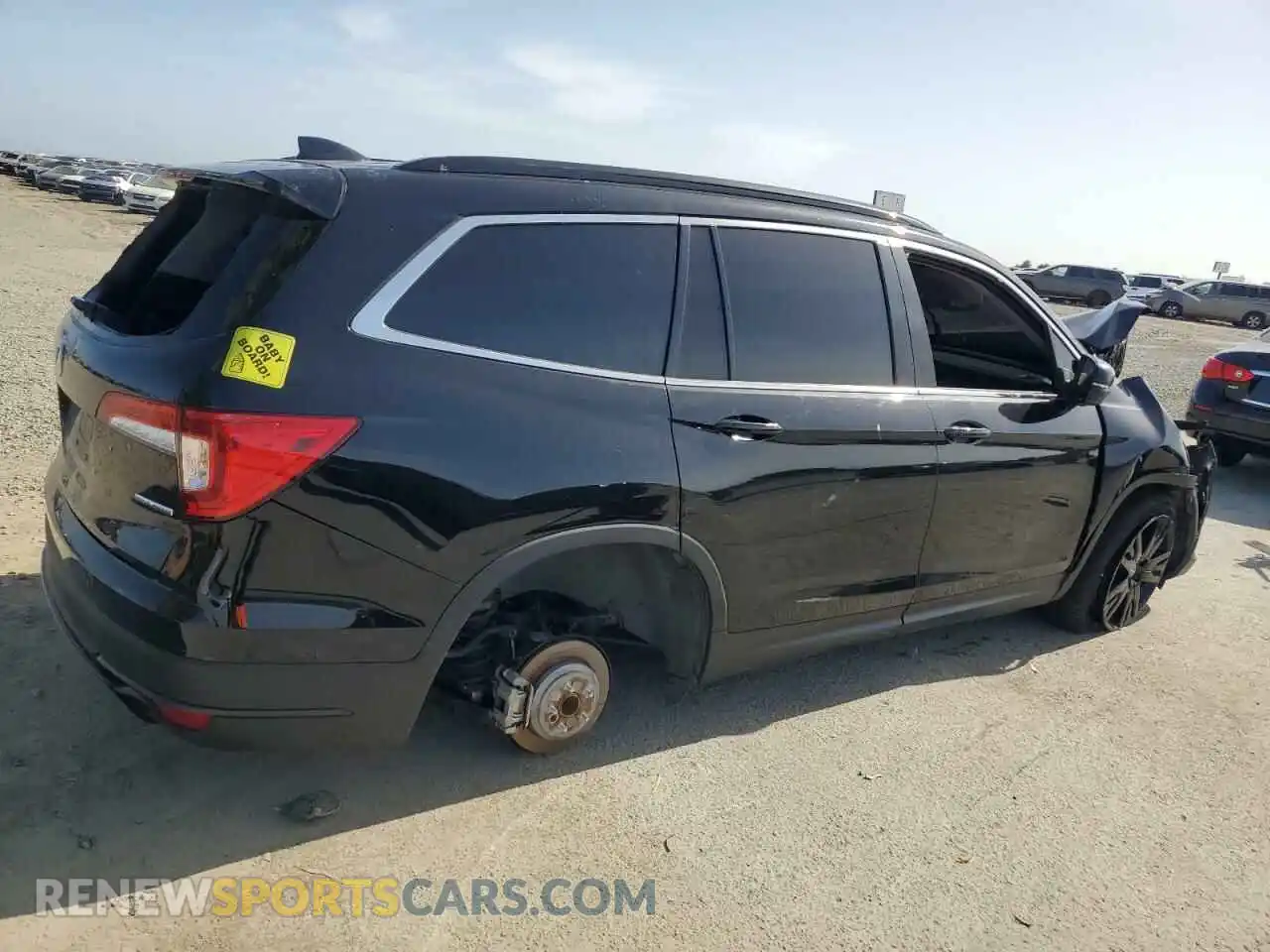 3 fotografías del automóvil dañado 5FNYF5H25MB042174 HONDA PILOT 2021
