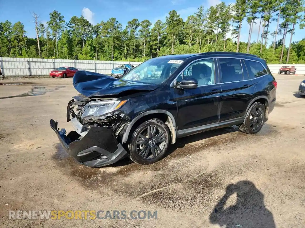 1 Photograph of a damaged car 5FNYF5H25MB047455 HONDA PILOT 2021