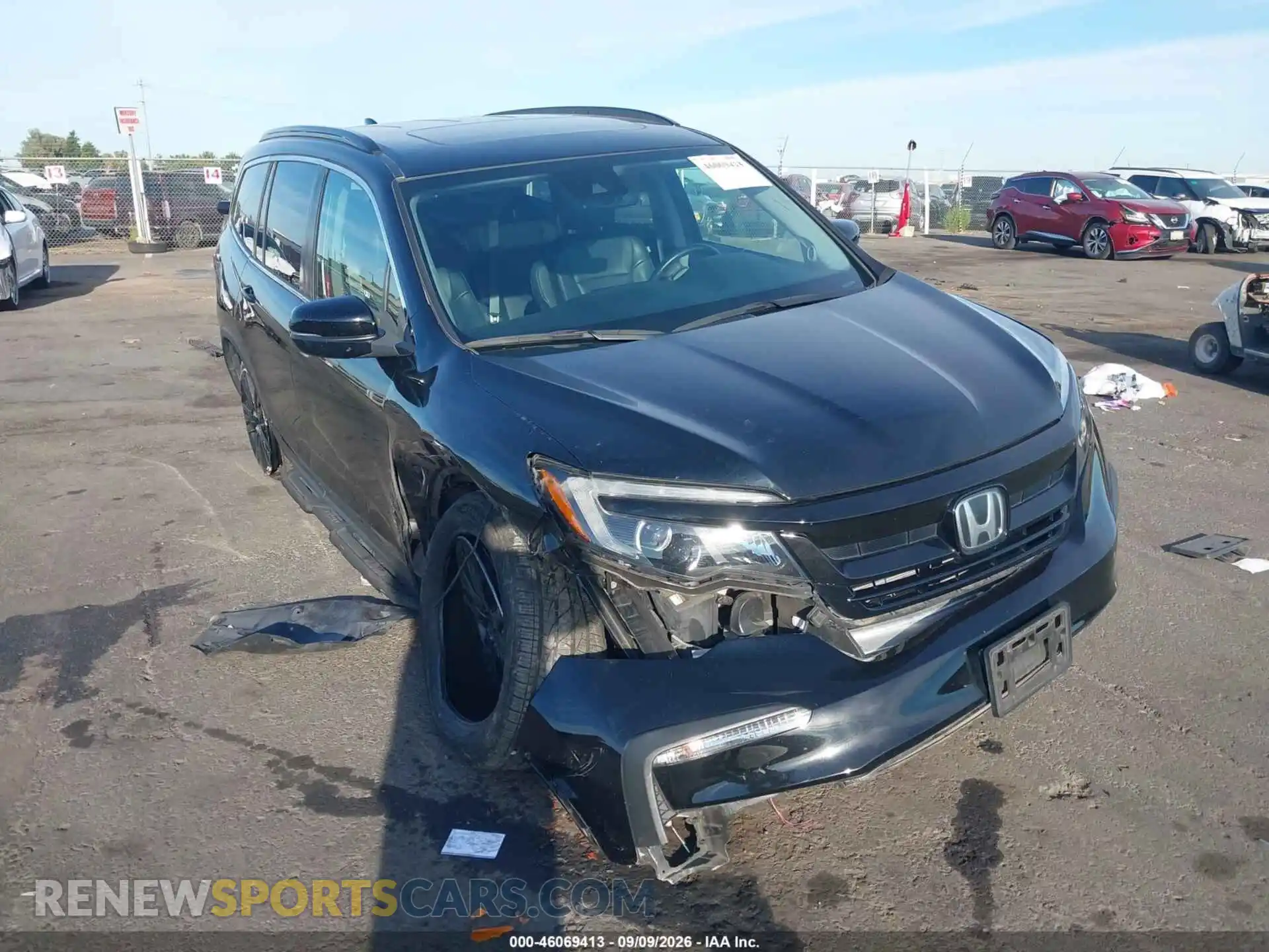 1 fotografías del automóvil dañado 5FNYF5H27MB004087 HONDA PILOT 2021