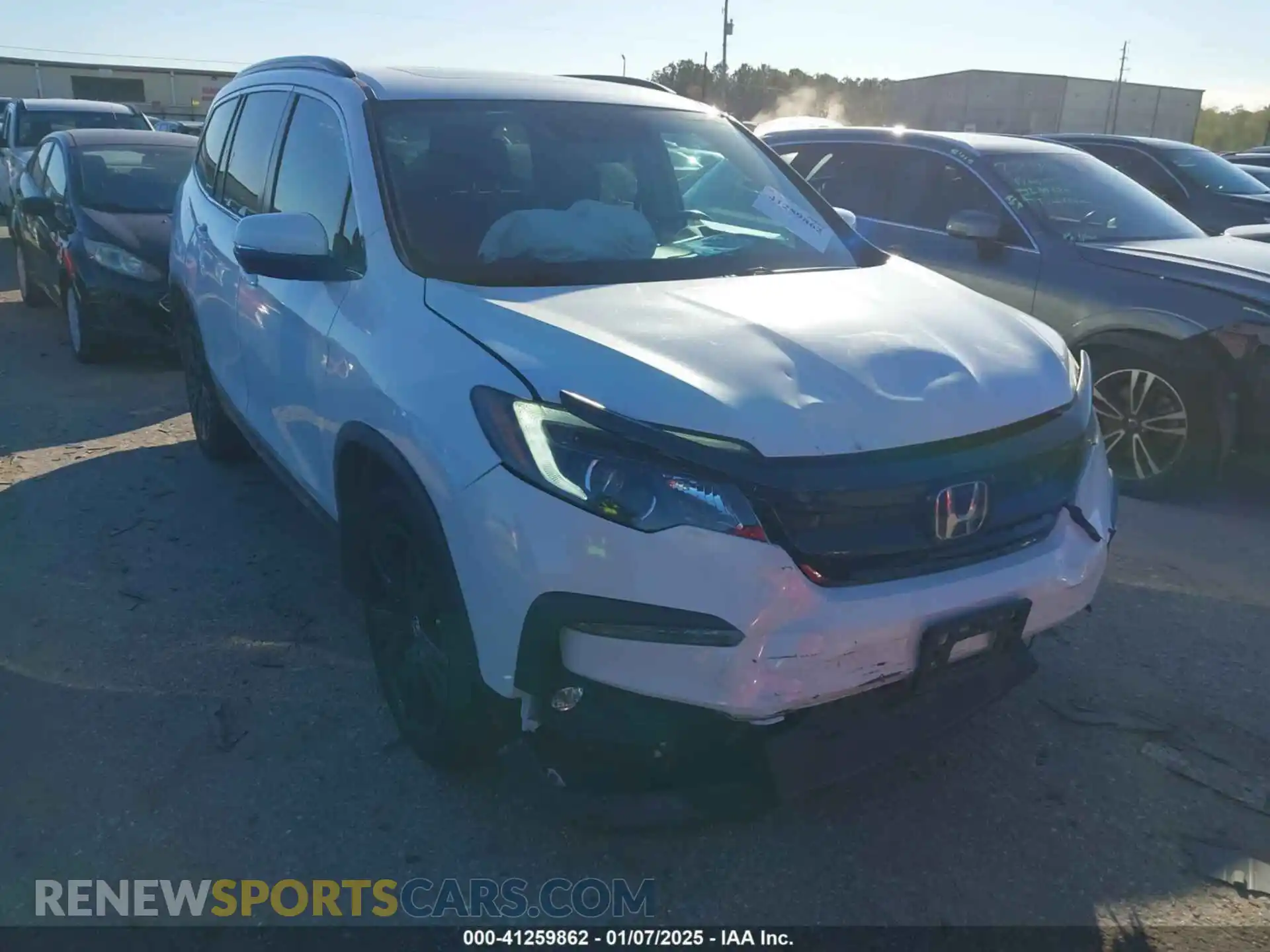 1 Photograph of a damaged car 5FNYF5H27MB011122 HONDA PILOT 2021