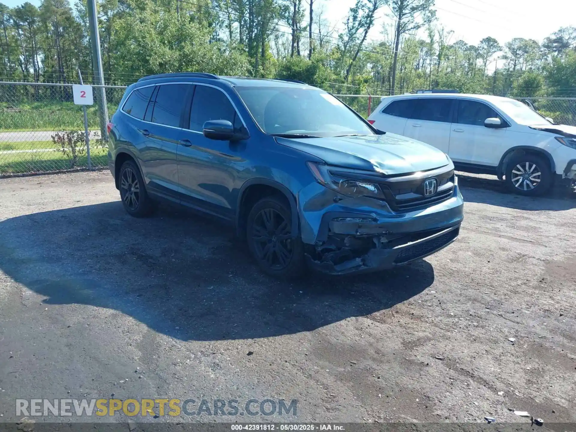 1 Photograph of a damaged car 5FNYF5H27MB012769 HONDA PILOT 2021