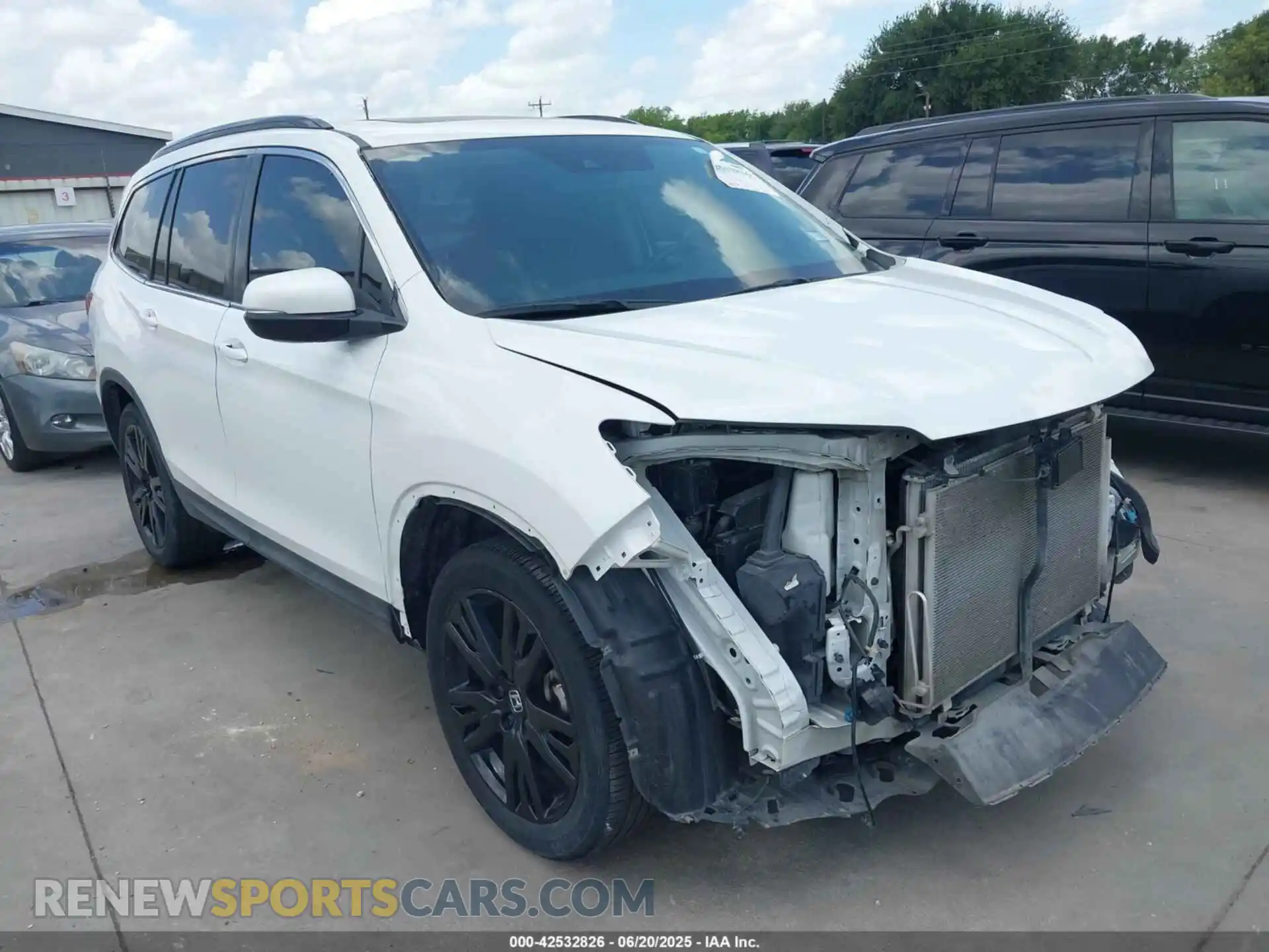 1 Photograph of a damaged car 5FNYF5H27MB014344 HONDA PILOT 2021