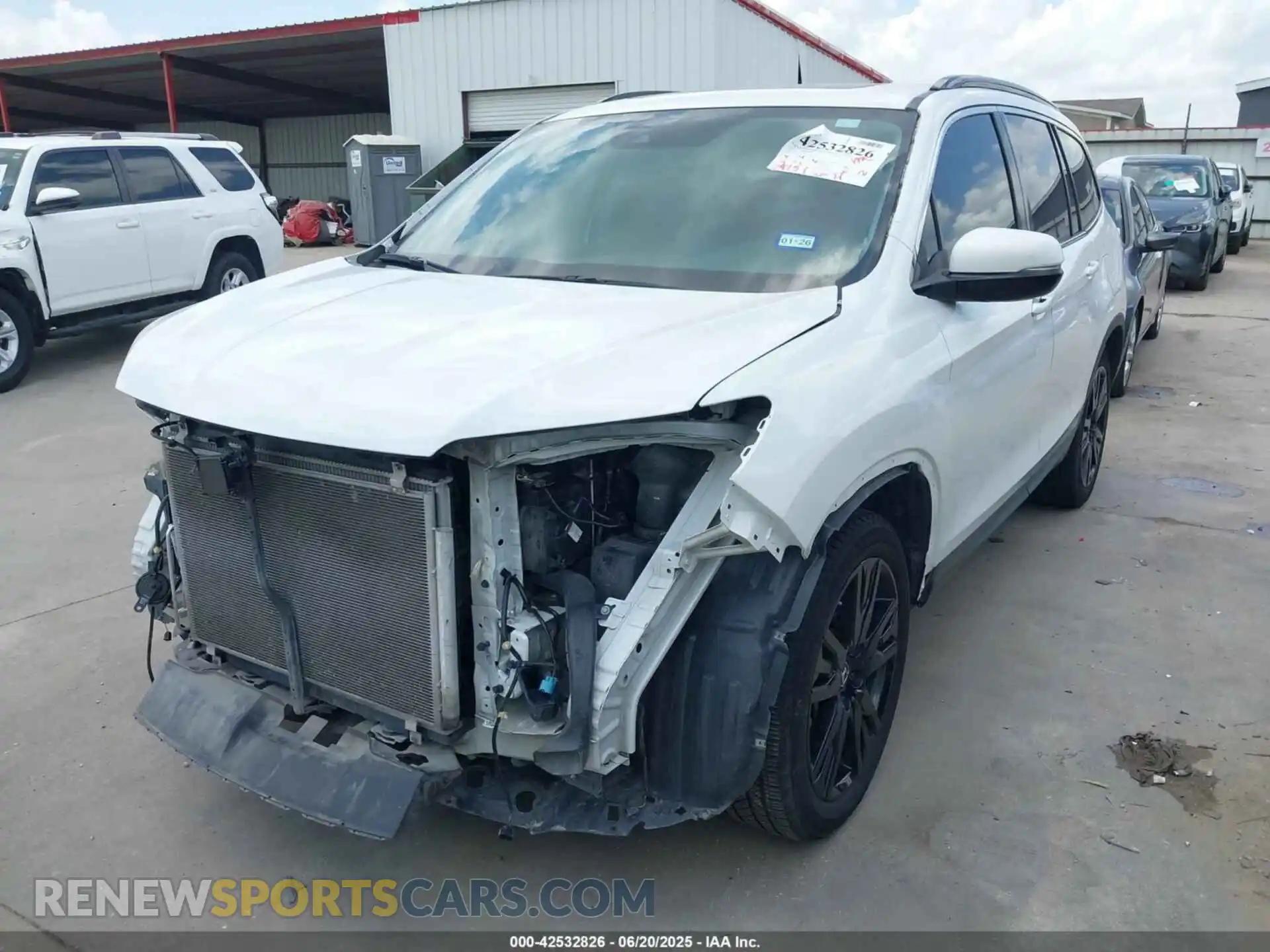 2 Photograph of a damaged car 5FNYF5H27MB014344 HONDA PILOT 2021