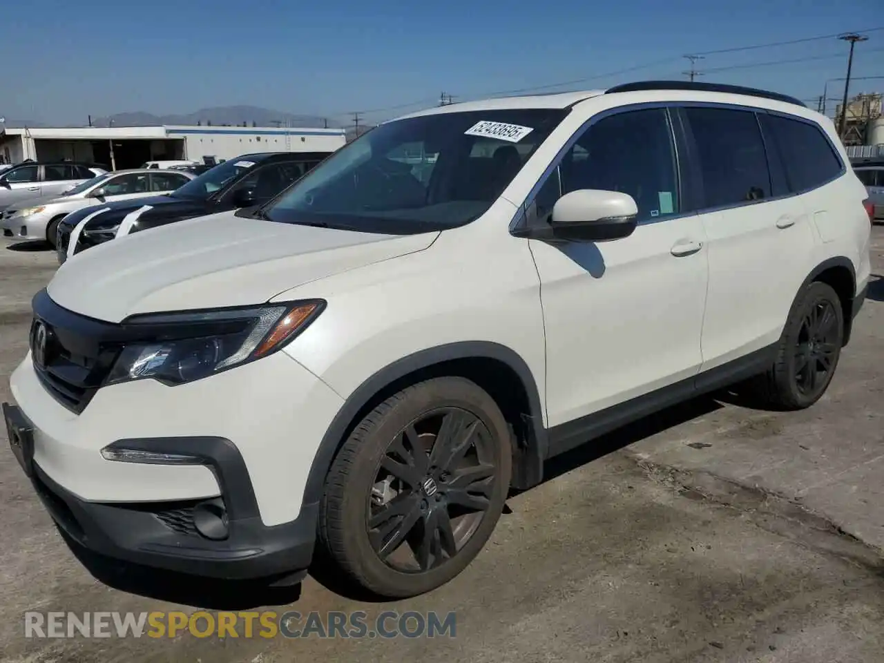 1 Photograph of a damaged car 5FNYF5H27MB035842 HONDA PILOT 2021