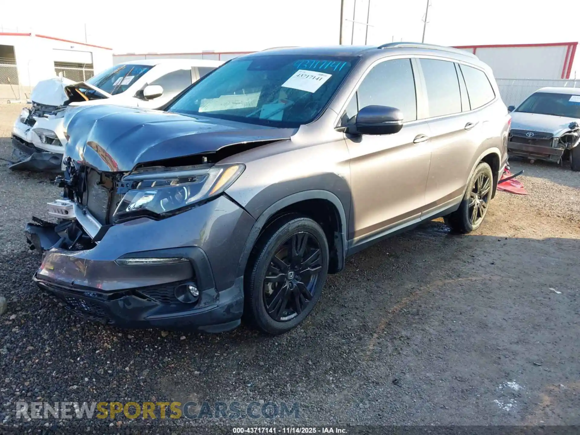 2 Фотография поврежденного автомобиля 5FNYF5H27MB039471 HONDA PILOT 2021