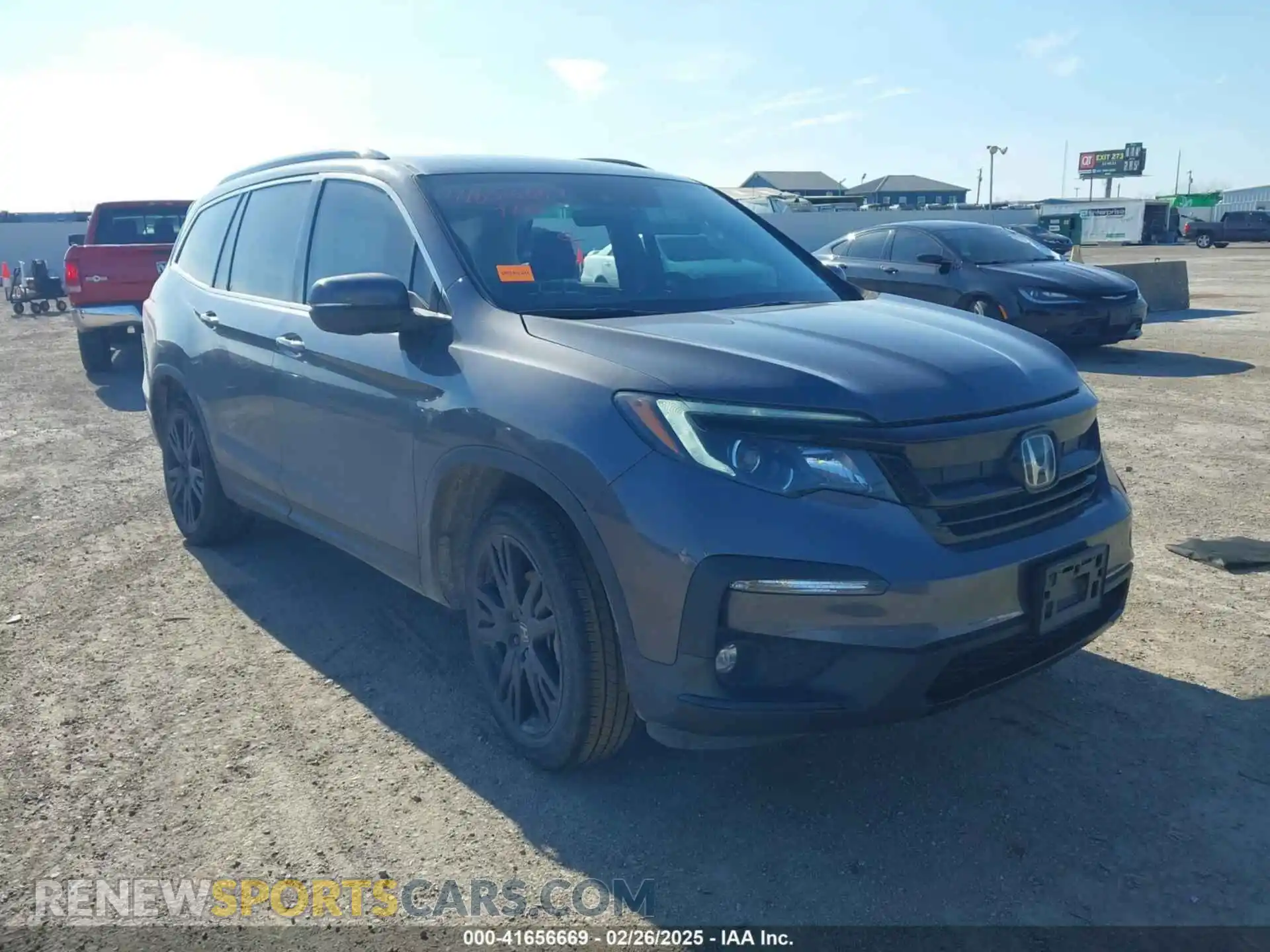 1 Photograph of a damaged car 5FNYF5H27MB040801 HONDA PILOT 2021