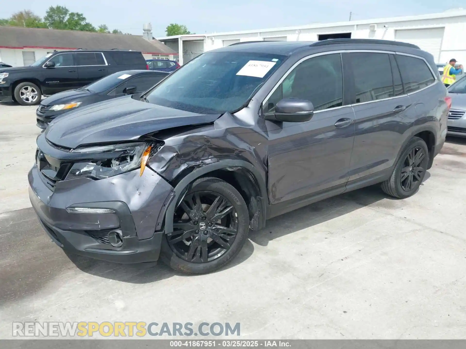 2 Photograph of a damaged car 5FNYF5H27MB046775 HONDA PILOT 2021