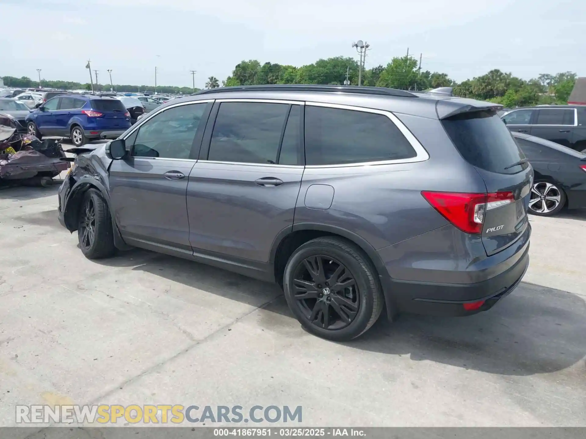 3 Photograph of a damaged car 5FNYF5H27MB046775 HONDA PILOT 2021