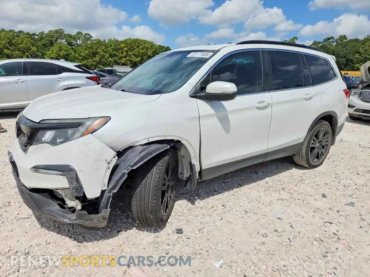 1 Photograph of a damaged car 5FNYF5H28MB006169 HONDA PILOT 2021
