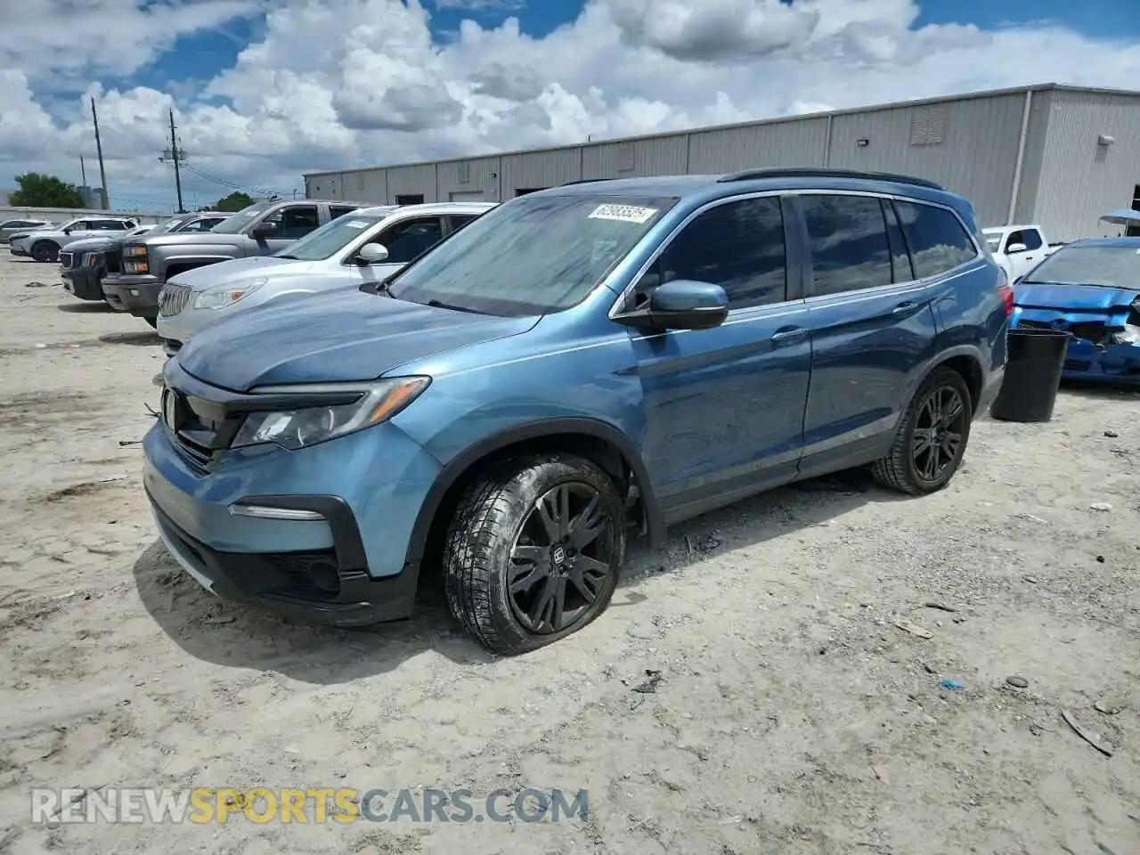 1 Фотография поврежденного автомобиля 5FNYF5H29MB011462 HONDA PILOT 2021