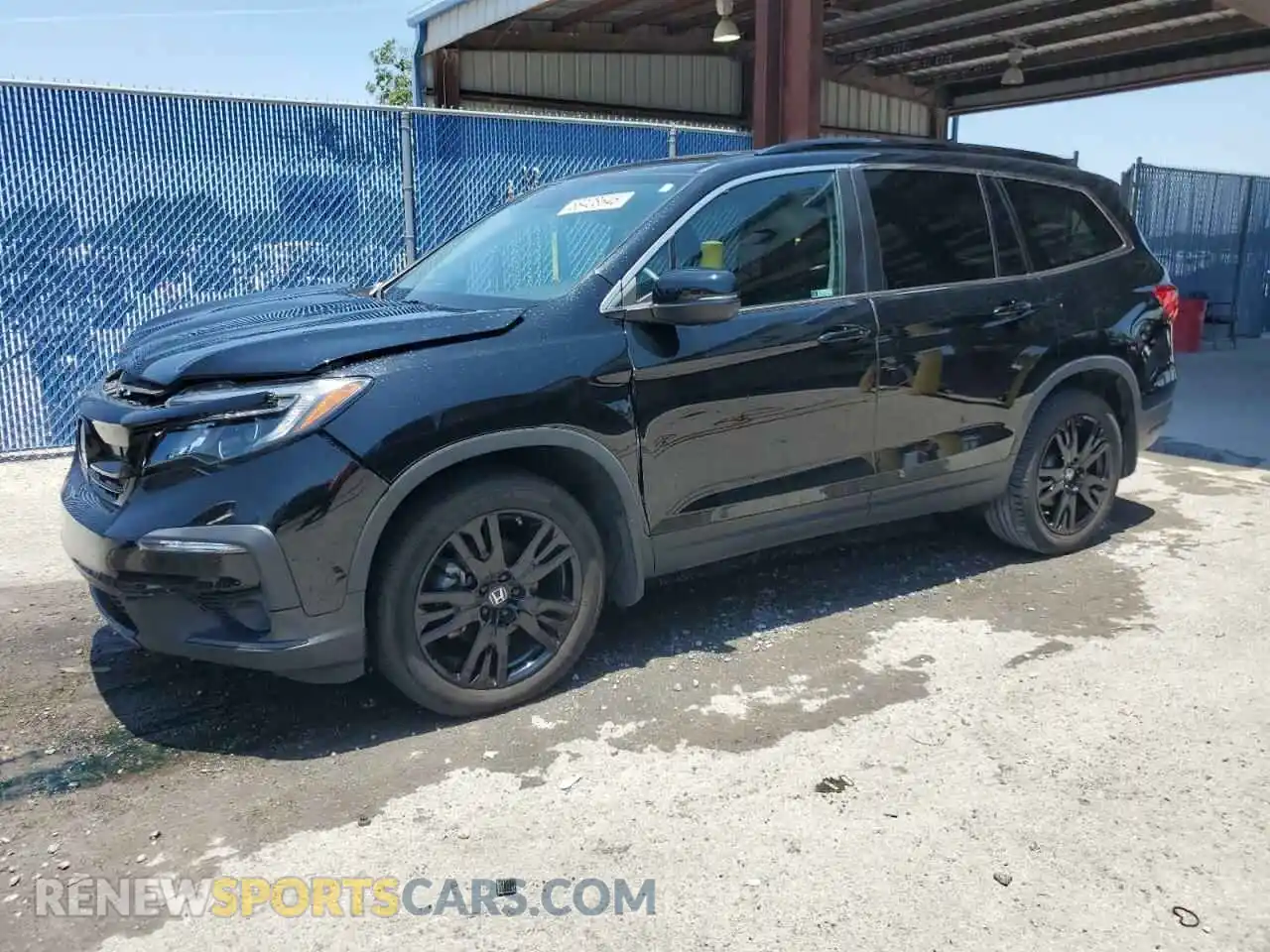 1 Photograph of a damaged car 5FNYF5H29MB015754 HONDA PILOT 2021