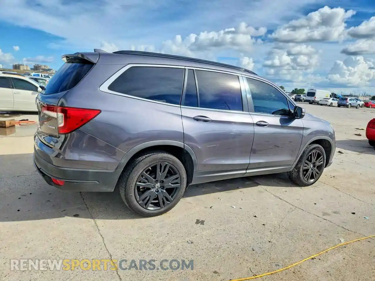 3 fotografías del automóvil dañado 5FNYF5H29MB042324 HONDA PILOT 2021