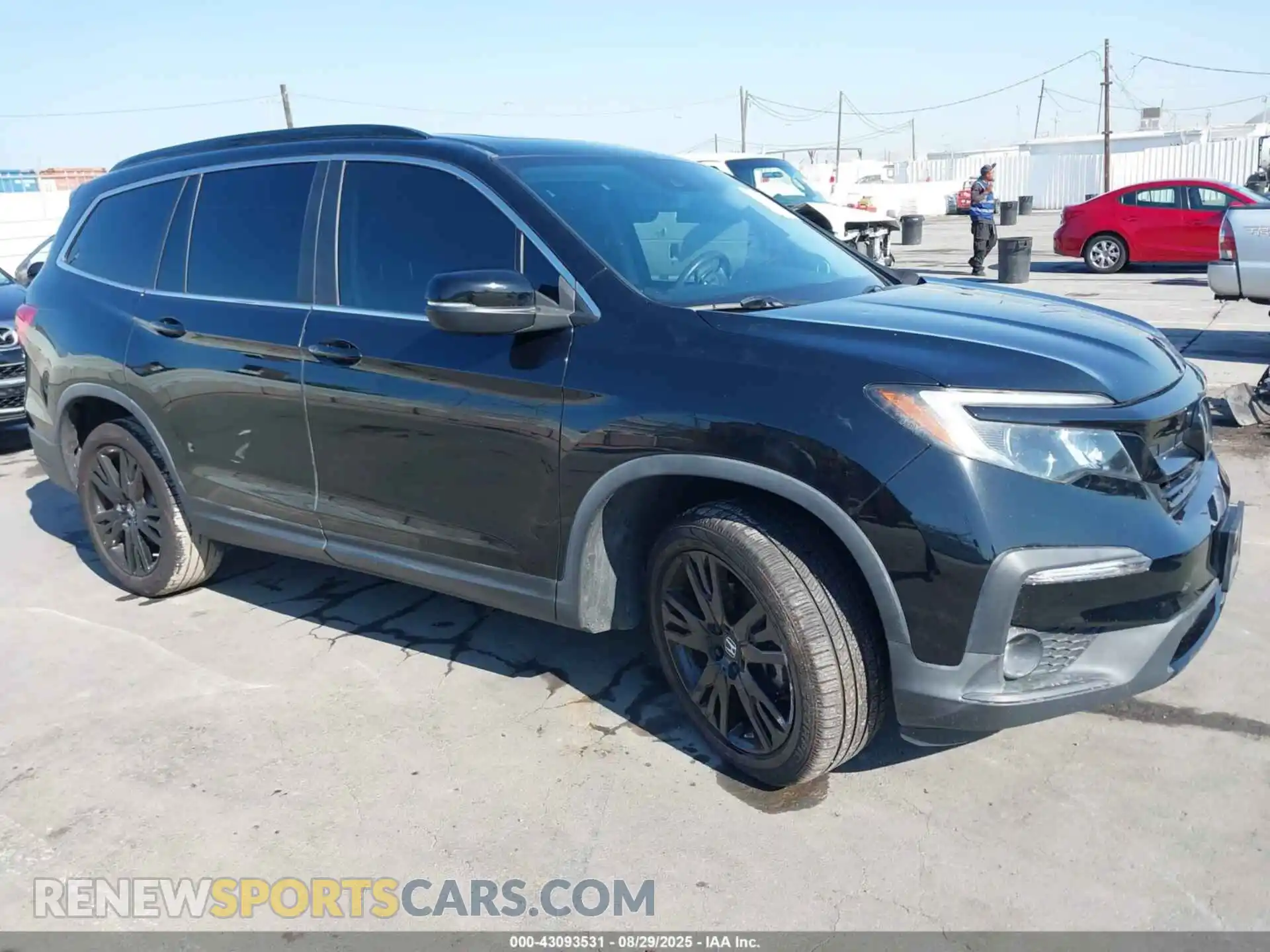 1 Photograph of a damaged car 5FNYF5H2XMB034765 HONDA PILOT 2021