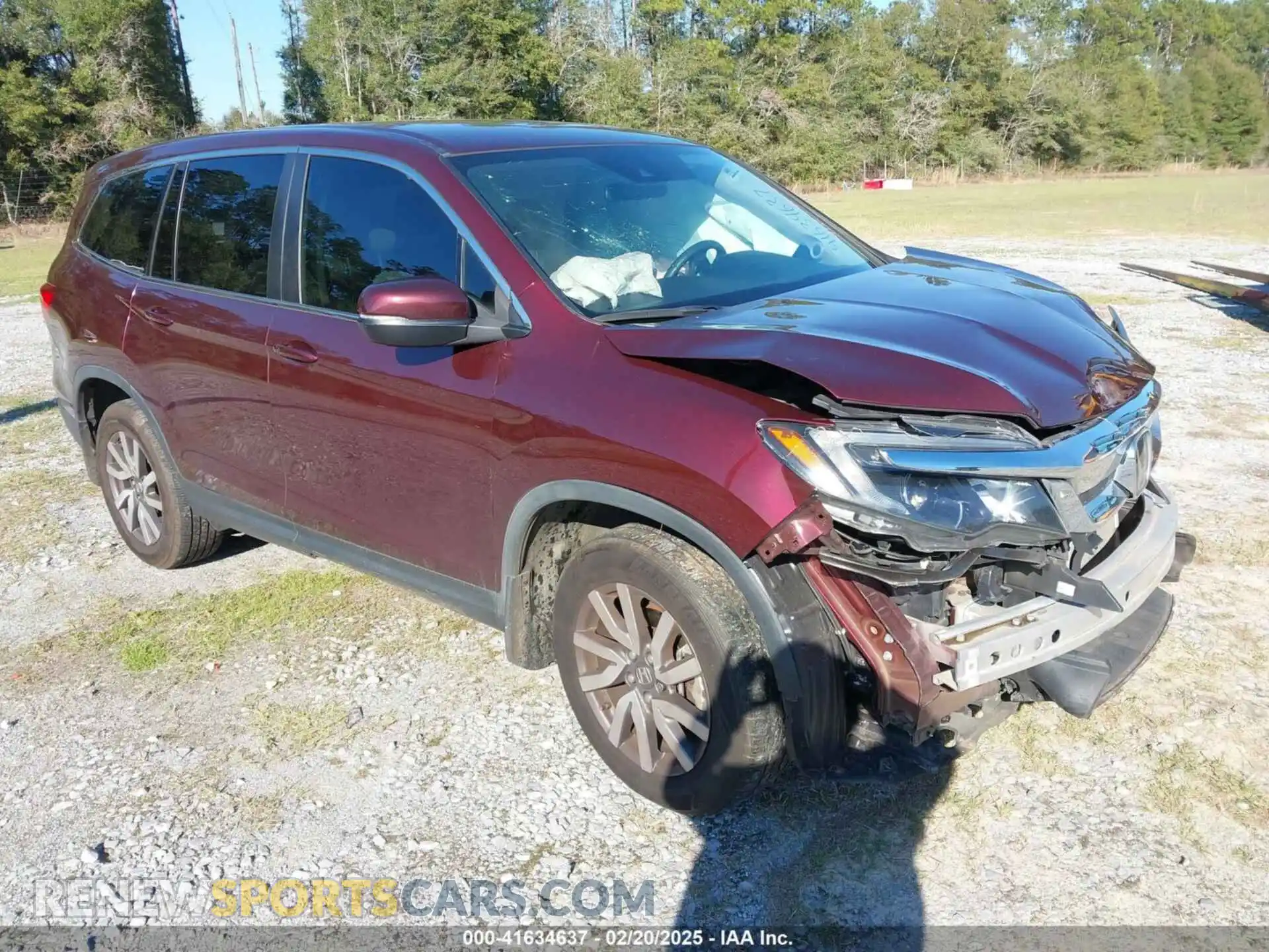 1 Photograph of a damaged car 5FNYF5H31MB004966 HONDA PILOT 2021