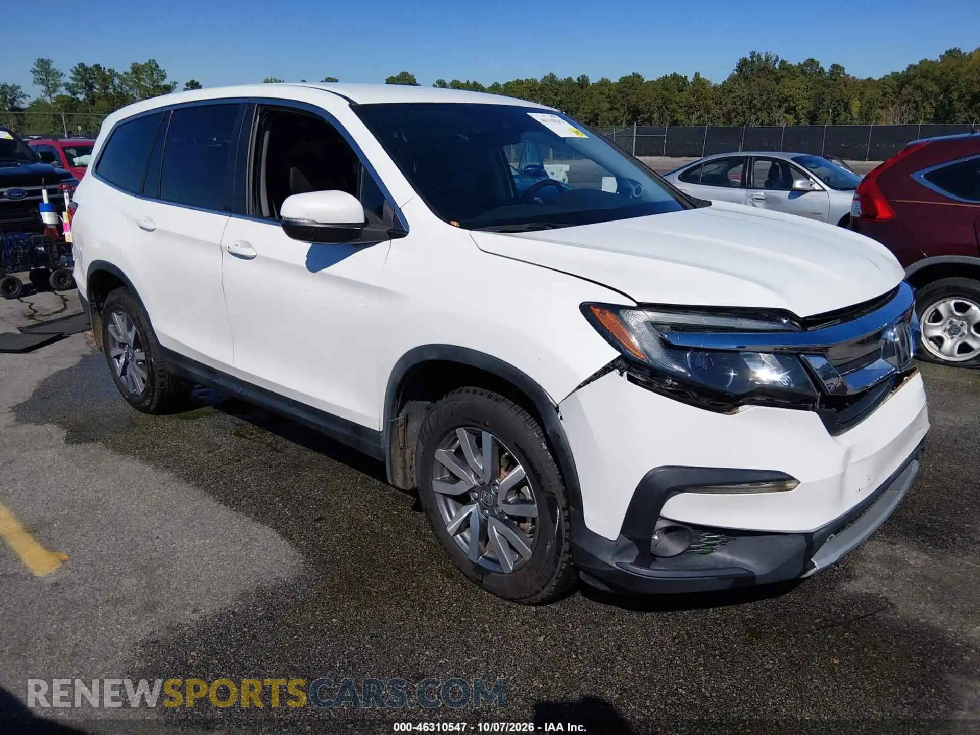 1 Photograph of a damaged car 5FNYF5H31MB031066 HONDA PILOT 2021