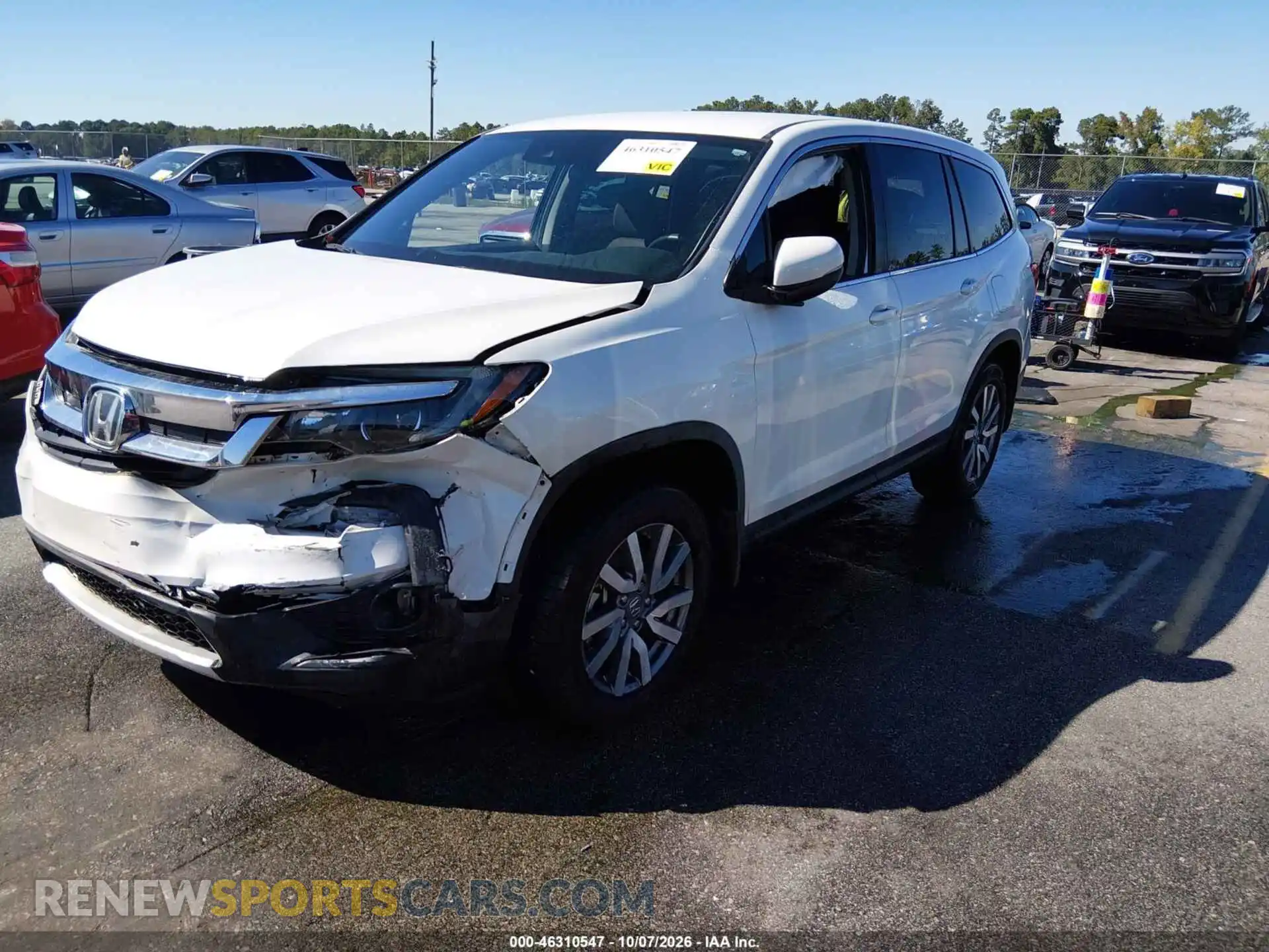2 Photograph of a damaged car 5FNYF5H31MB031066 HONDA PILOT 2021