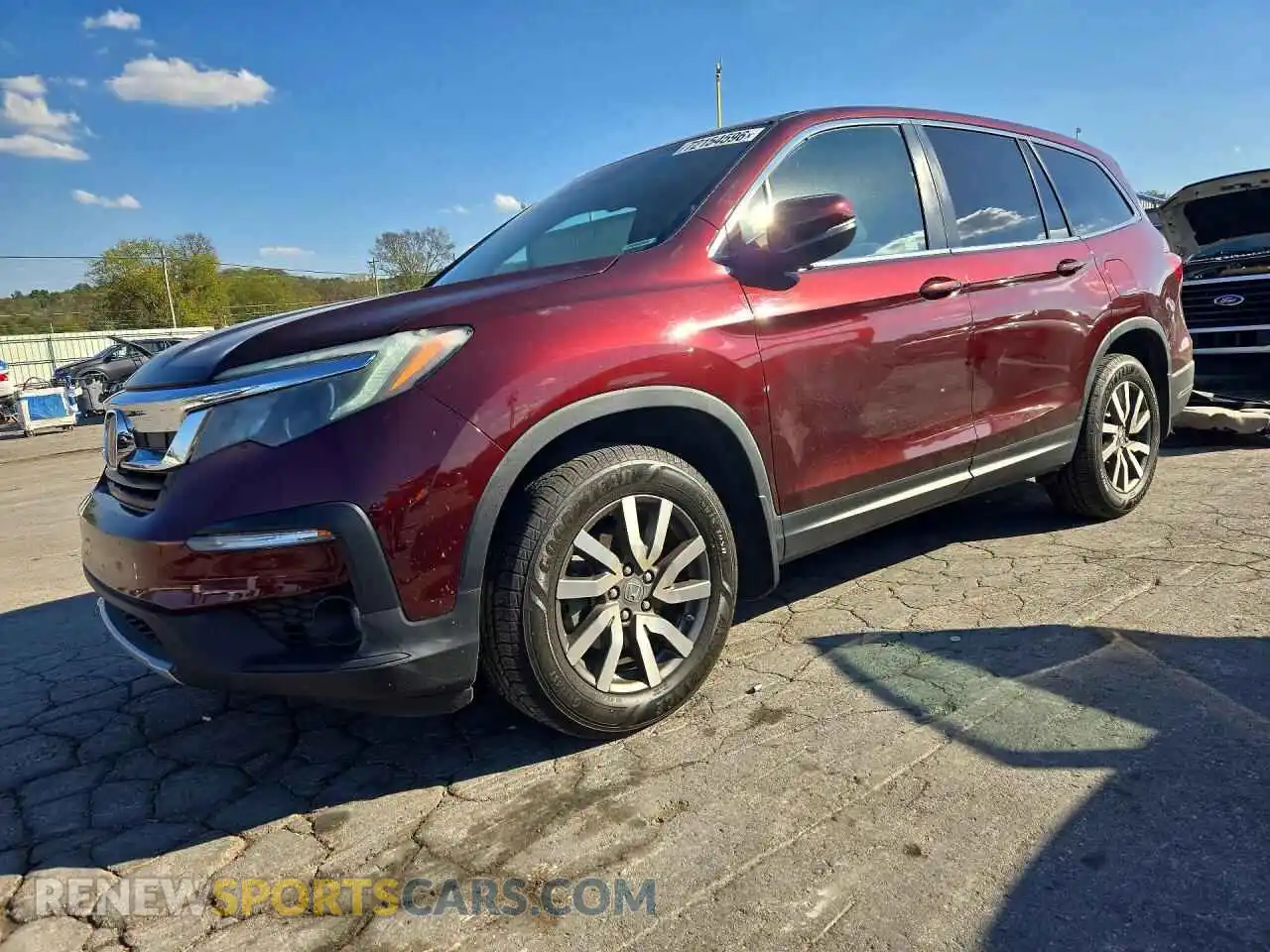 1 fotografías del automóvil dañado 5FNYF5H31MB034646 HONDA PILOT 2021