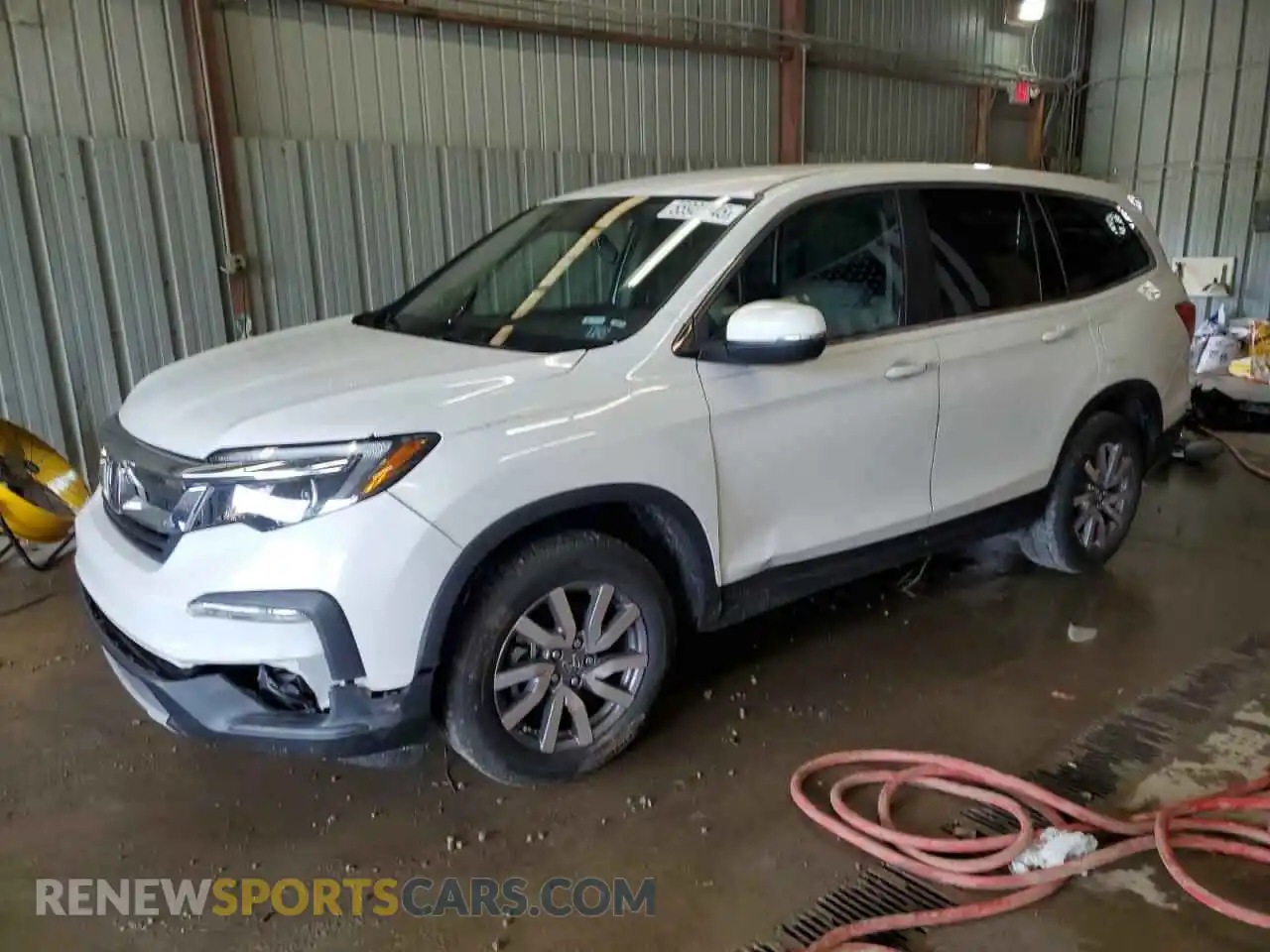 1 Photograph of a damaged car 5FNYF5H32MB012302 HONDA PILOT 2021