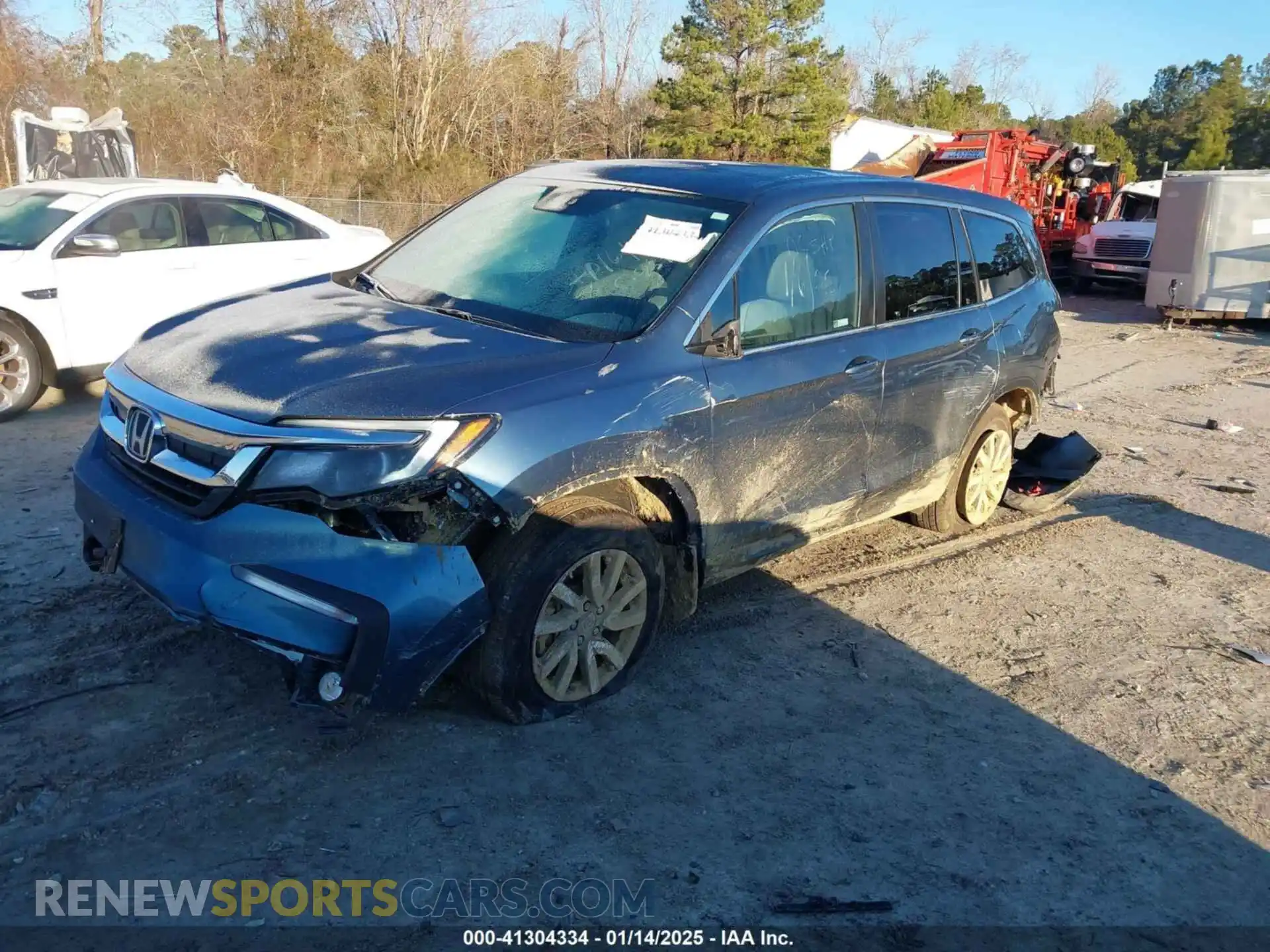 2 Photograph of a damaged car 5FNYF5H33MB004693 HONDA PILOT 2021