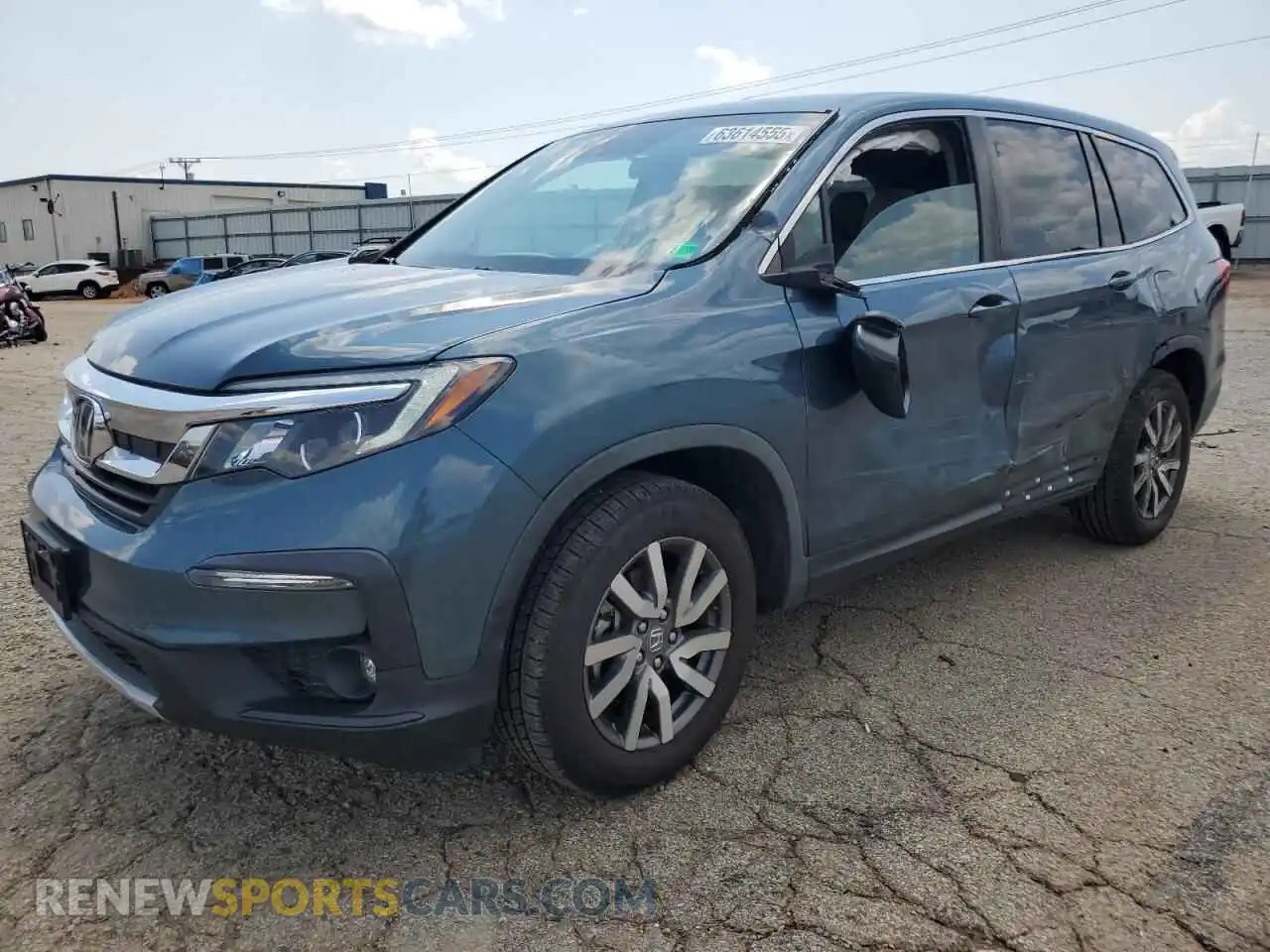 1 Photograph of a damaged car 5FNYF5H35MB014240 HONDA PILOT 2021