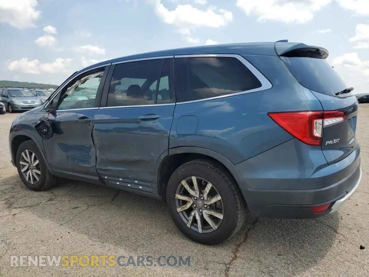 2 Photograph of a damaged car 5FNYF5H35MB014240 HONDA PILOT 2021