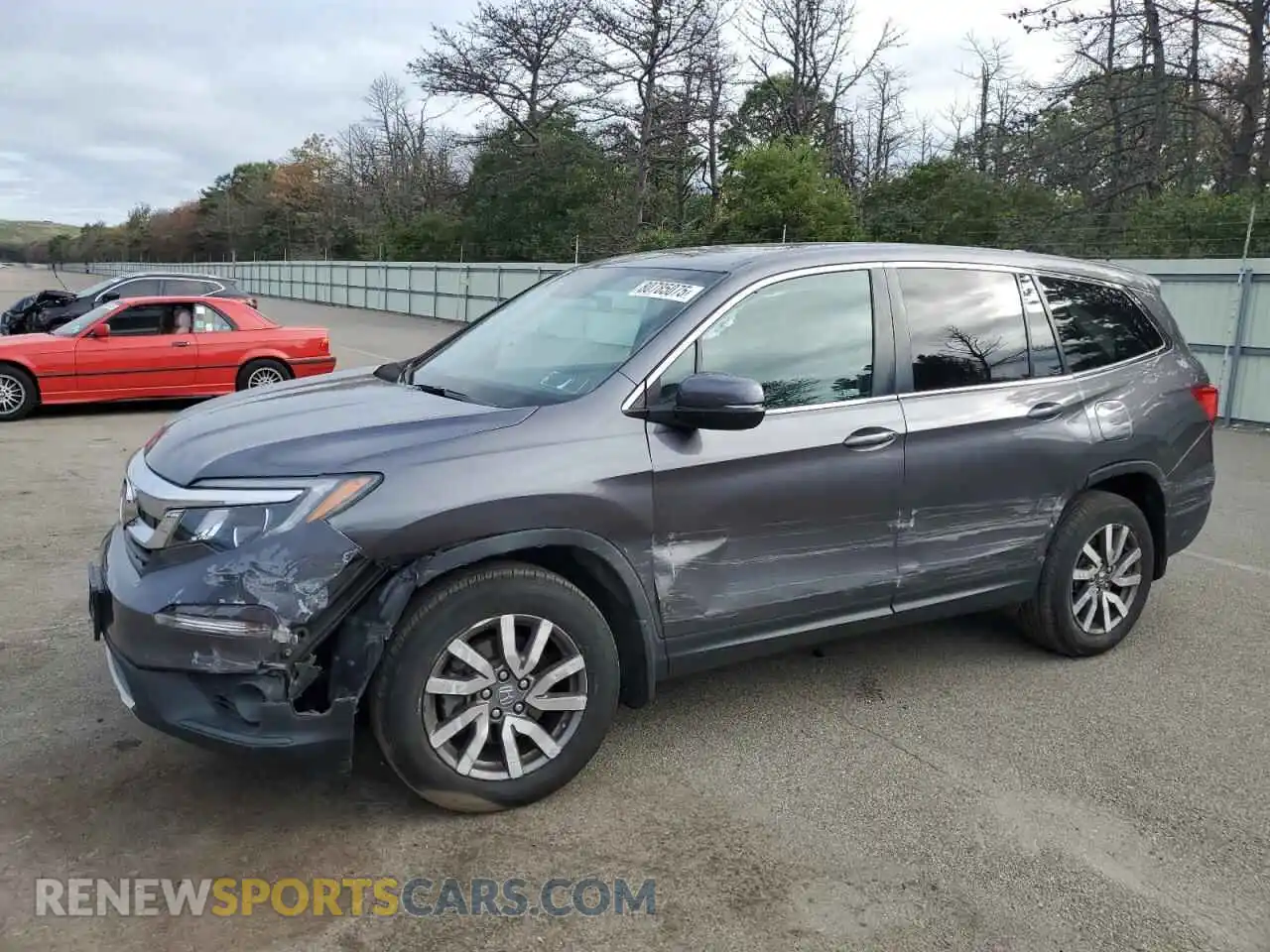 1 Photograph of a damaged car 5FNYF5H37MB033307 HONDA PILOT 2021