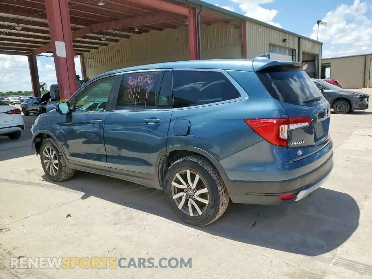 2 Photograph of a damaged car 5FNYF5H38MB014250 HONDA PILOT 2021