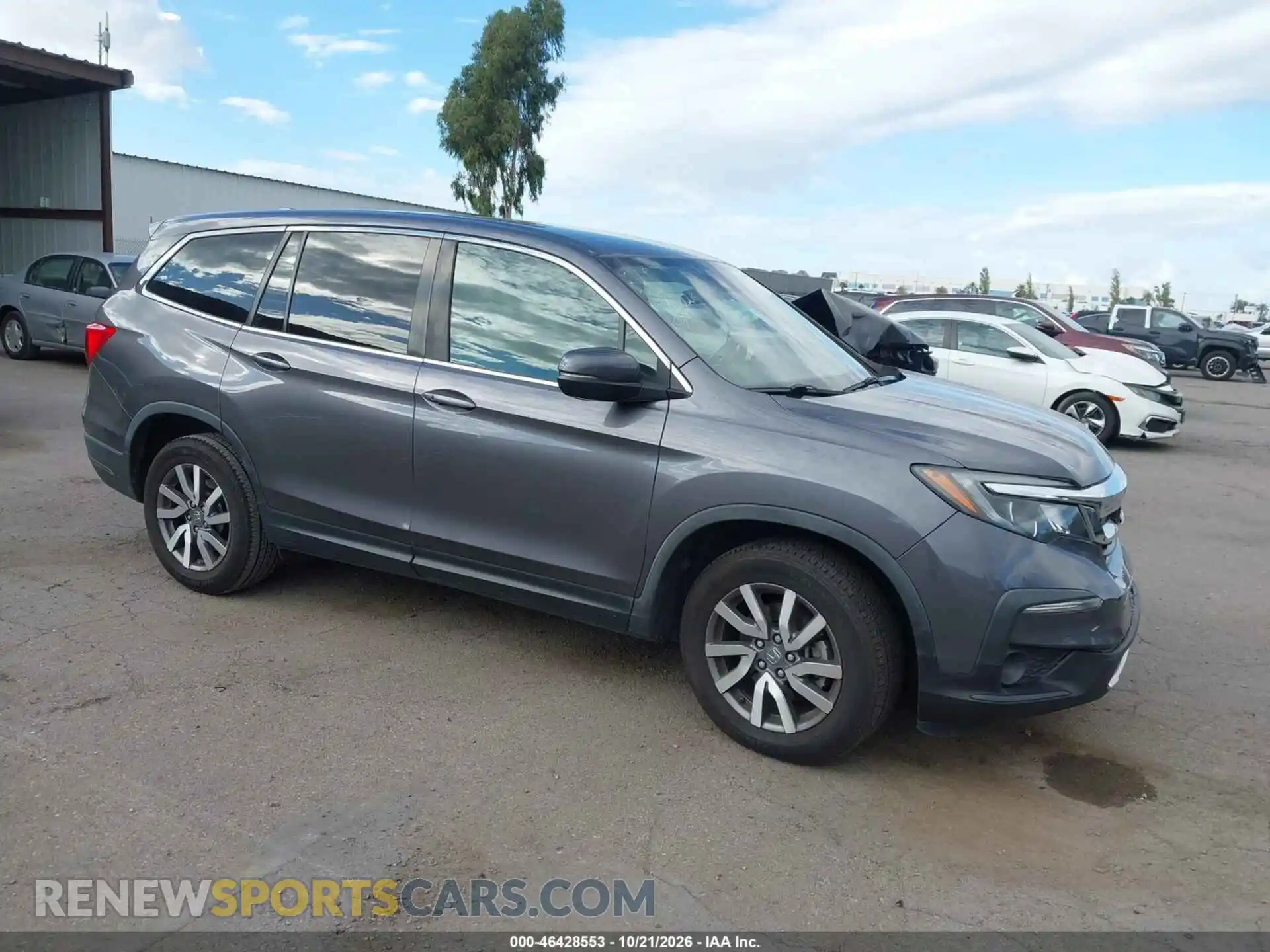 1 fotografías del automóvil dañado 5FNYF5H38MB027094 HONDA PILOT 2021