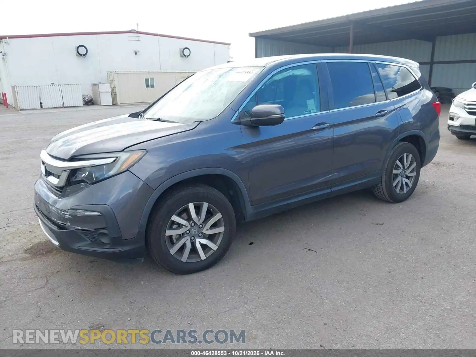 2 fotografías del automóvil dañado 5FNYF5H38MB027094 HONDA PILOT 2021