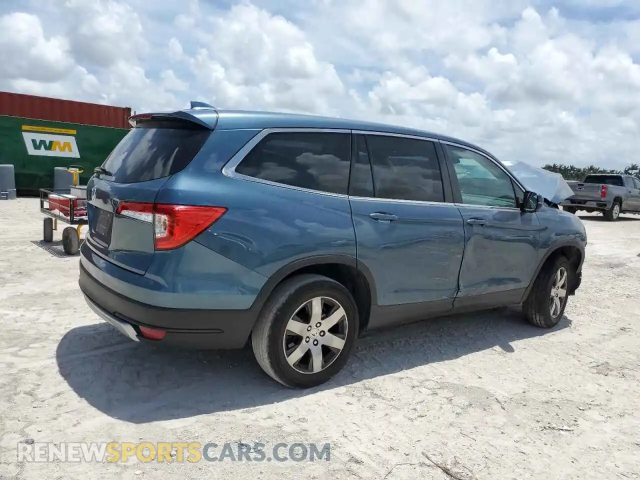 3 Photograph of a damaged car 5FNYF5H38MB029833 HONDA PILOT 2021