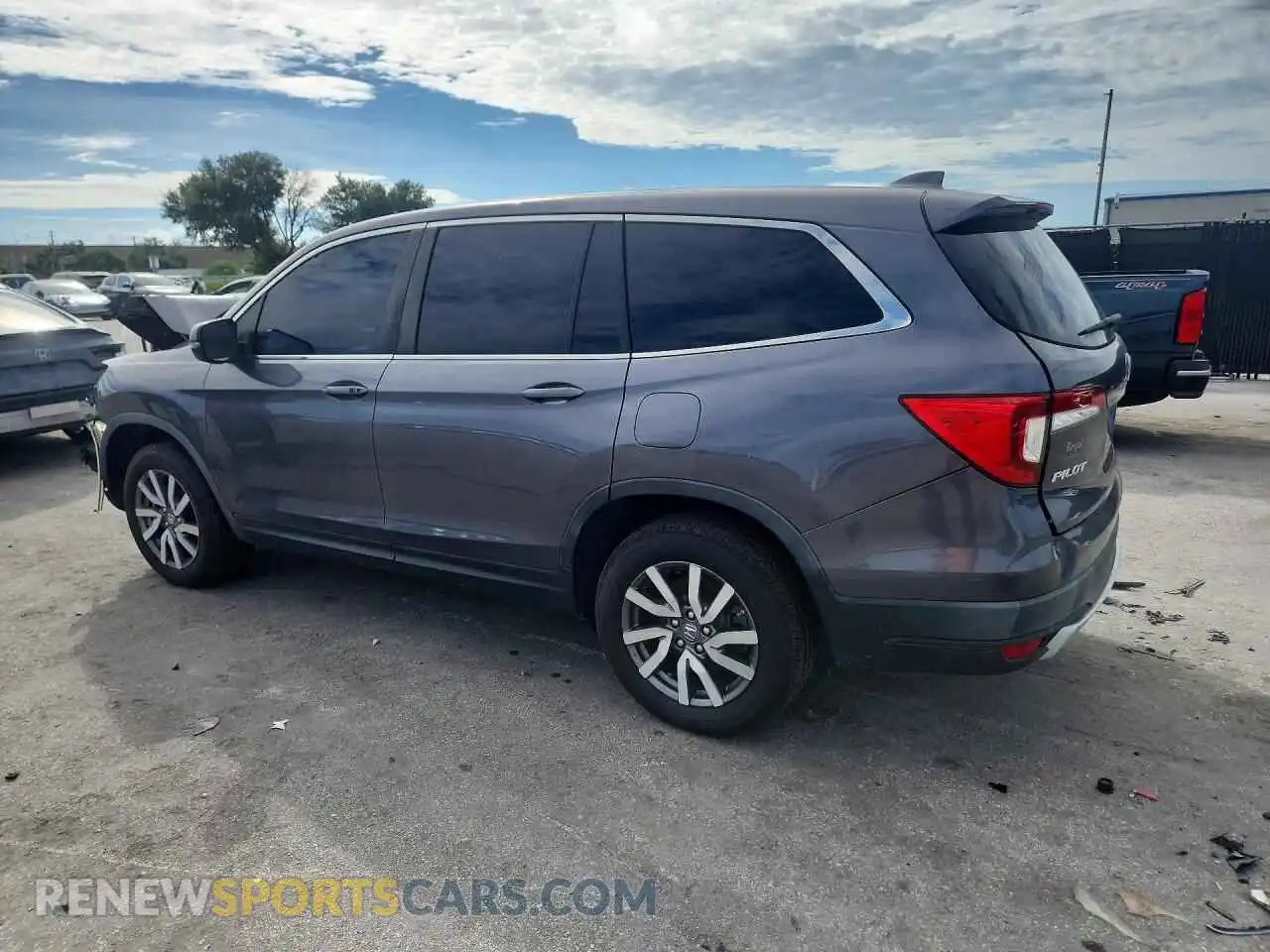 2 Photograph of a damaged car 5FNYF5H39MB027525 HONDA PILOT 2021