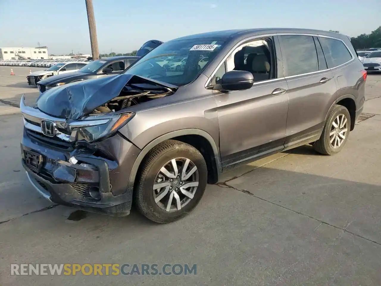 1 Photograph of a damaged car 5FNYF5H39MB030151 HONDA PILOT 2021