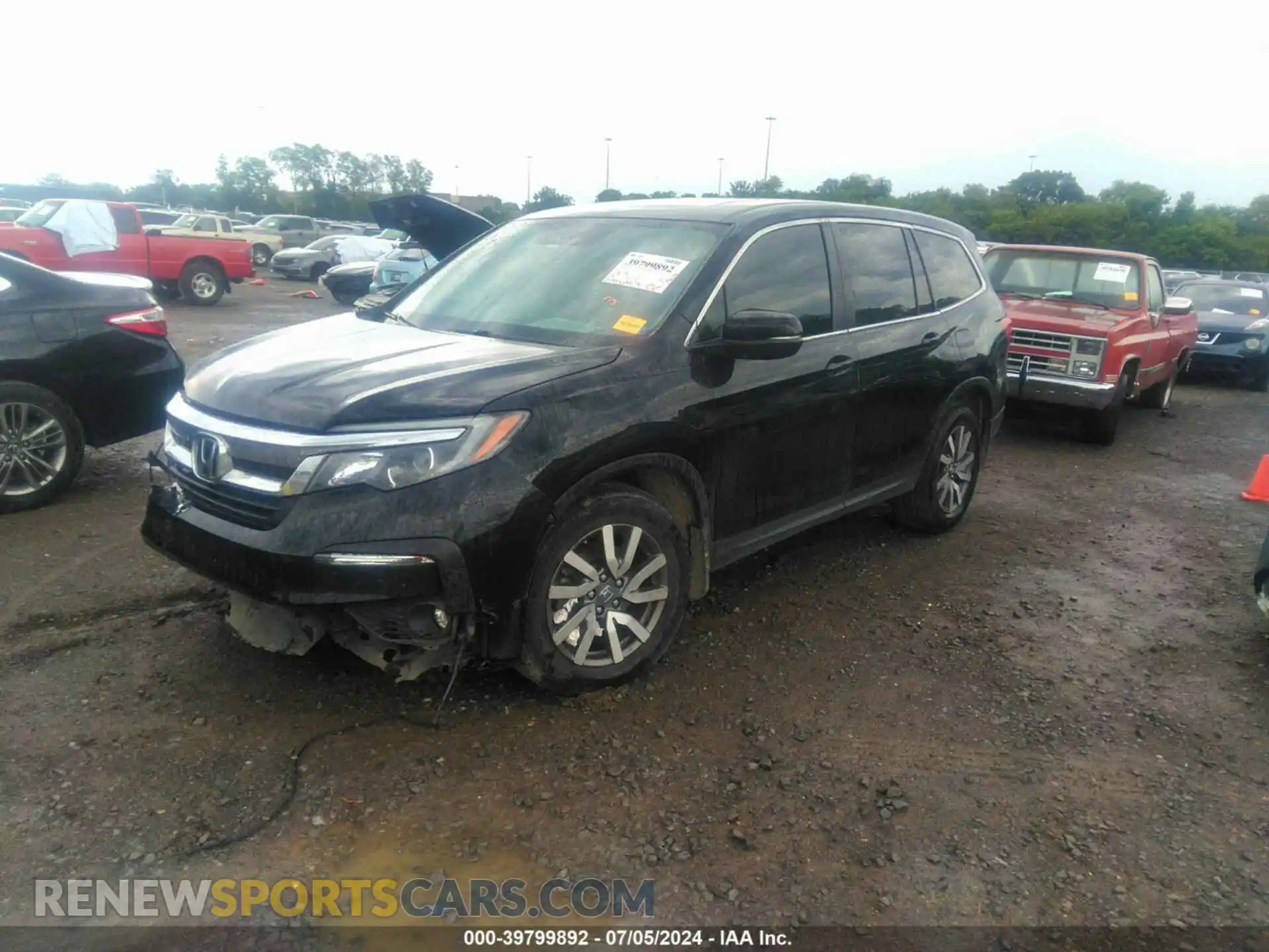 2 Photograph of a damaged car 5FNYF5H50MB011165 HONDA PILOT 2021