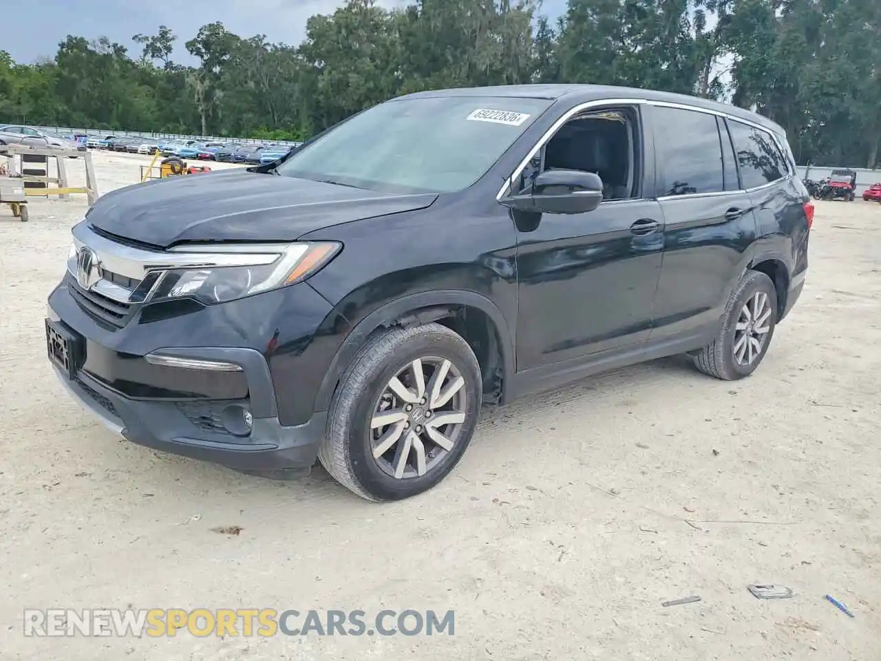 1 Photograph of a damaged car 5FNYF5H50MB015071 HONDA PILOT 2021