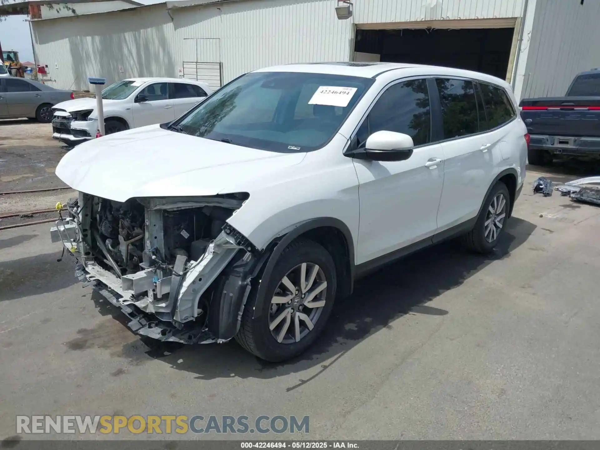 2 Photograph of a damaged car 5FNYF5H50MB022389 HONDA PILOT 2021