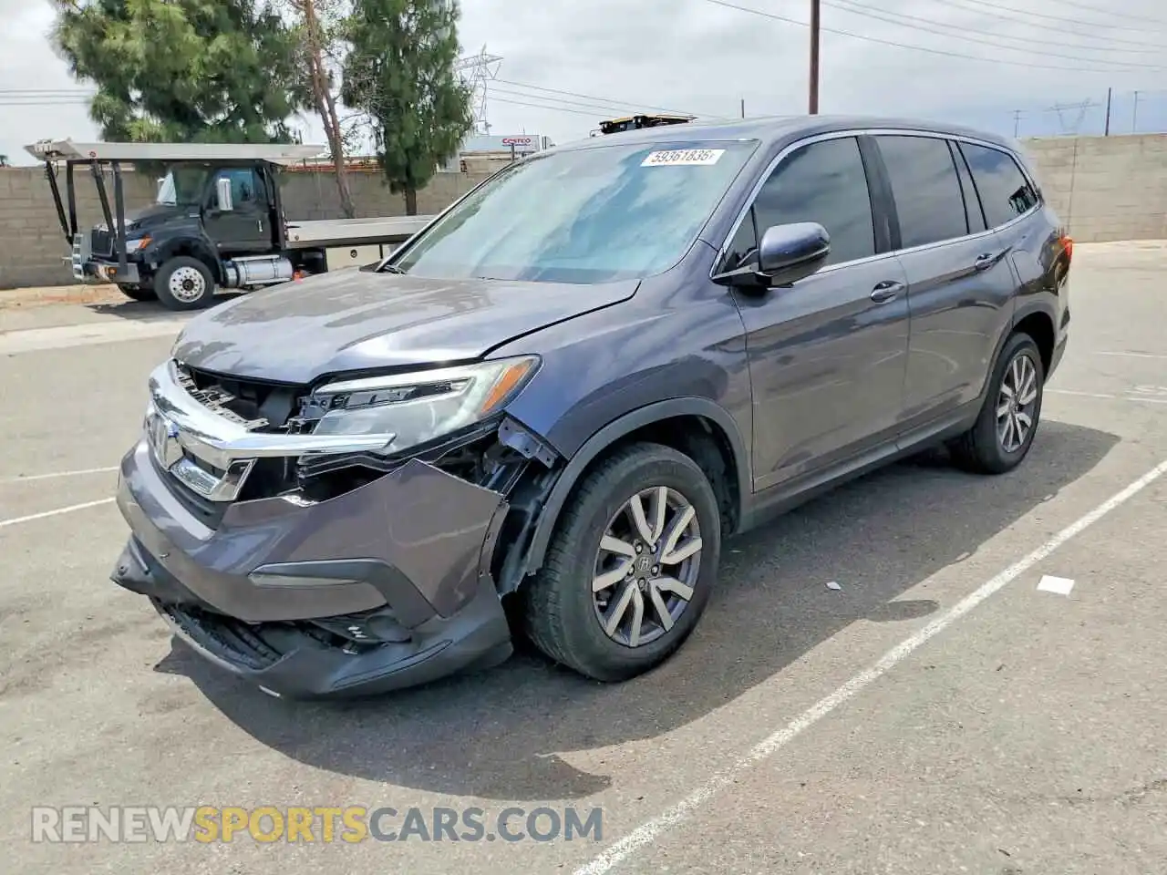 1 fotografías del automóvil dañado 5FNYF5H50MB026121 HONDA PILOT 2021