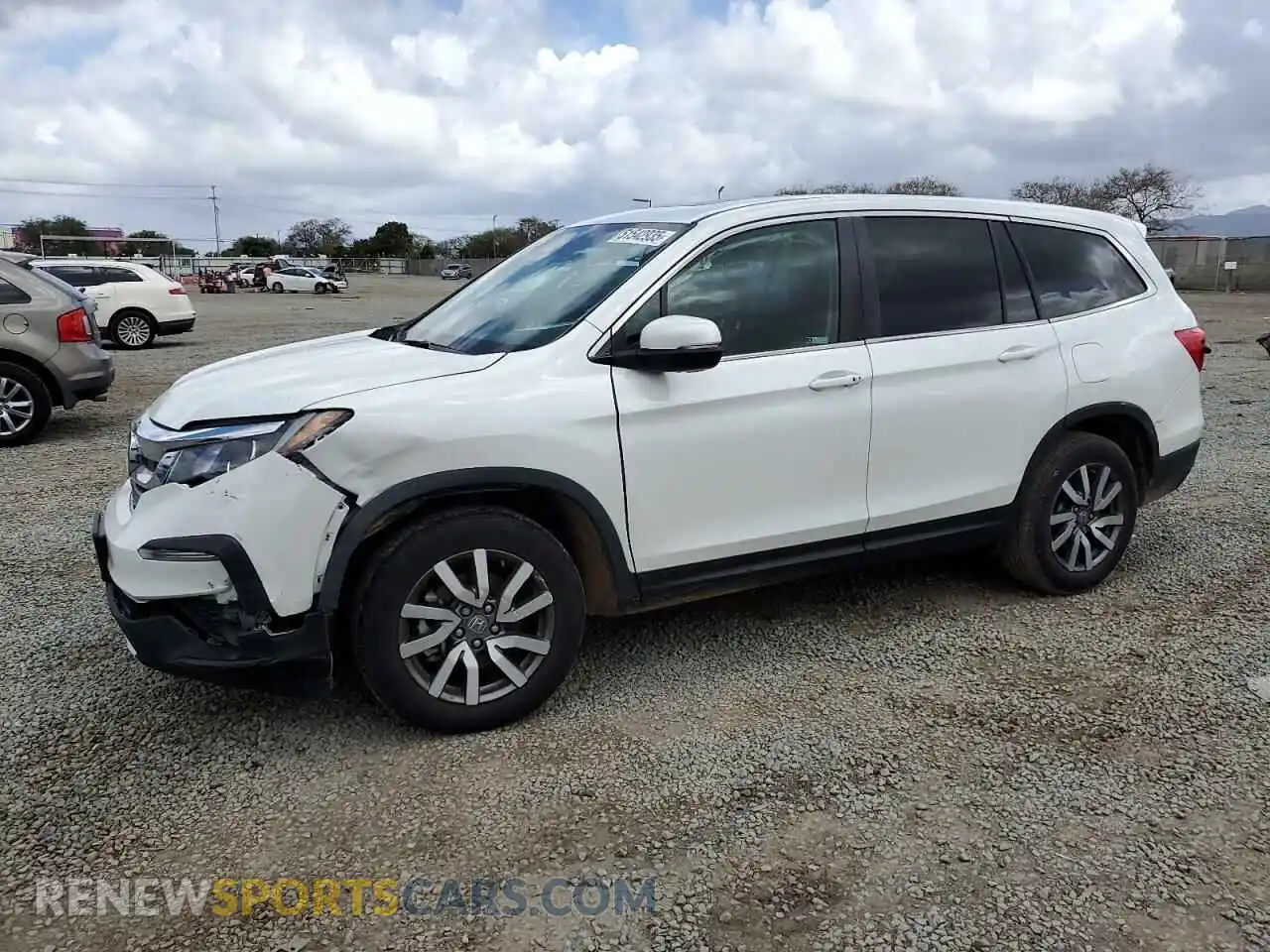 1 Photograph of a damaged car 5FNYF5H51MB035569 HONDA PILOT 2021