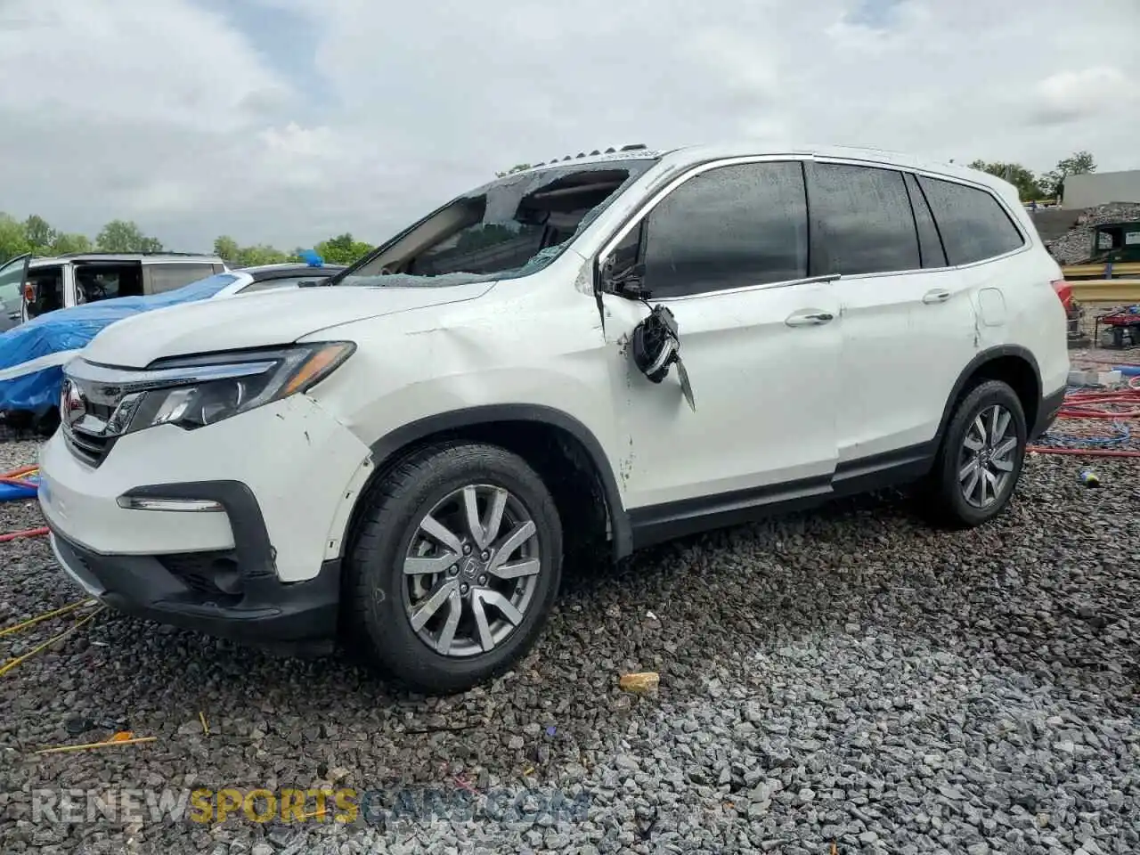 1 Photograph of a damaged car 5FNYF5H53MB024153 HONDA PILOT 2021