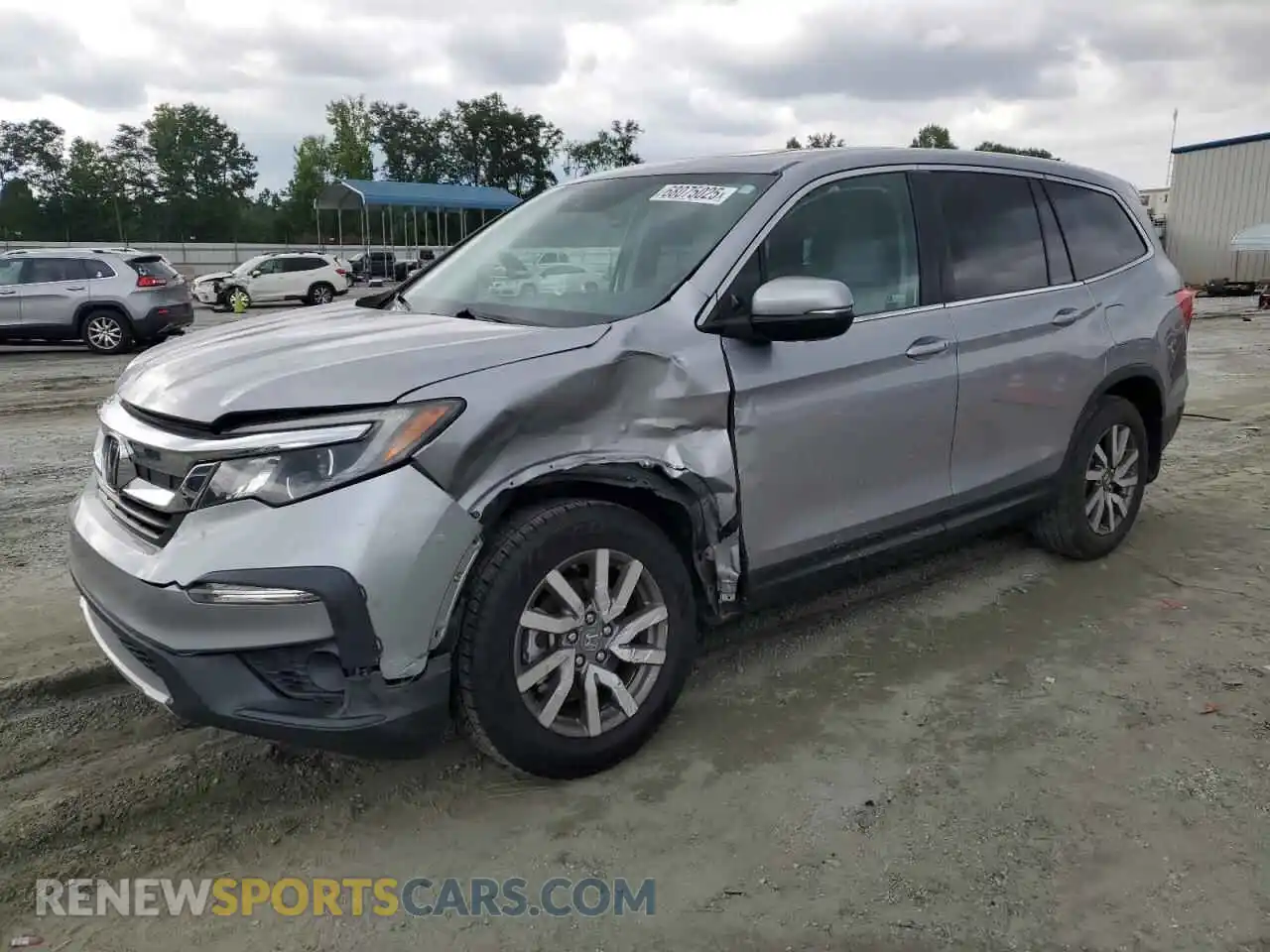 1 Photograph of a damaged car 5FNYF5H54MB009340 HONDA PILOT 2021