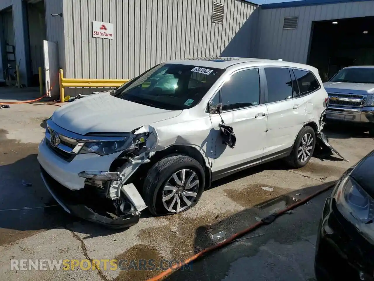 1 Photograph of a damaged car 5FNYF5H54MB045464 HONDA PILOT 2021