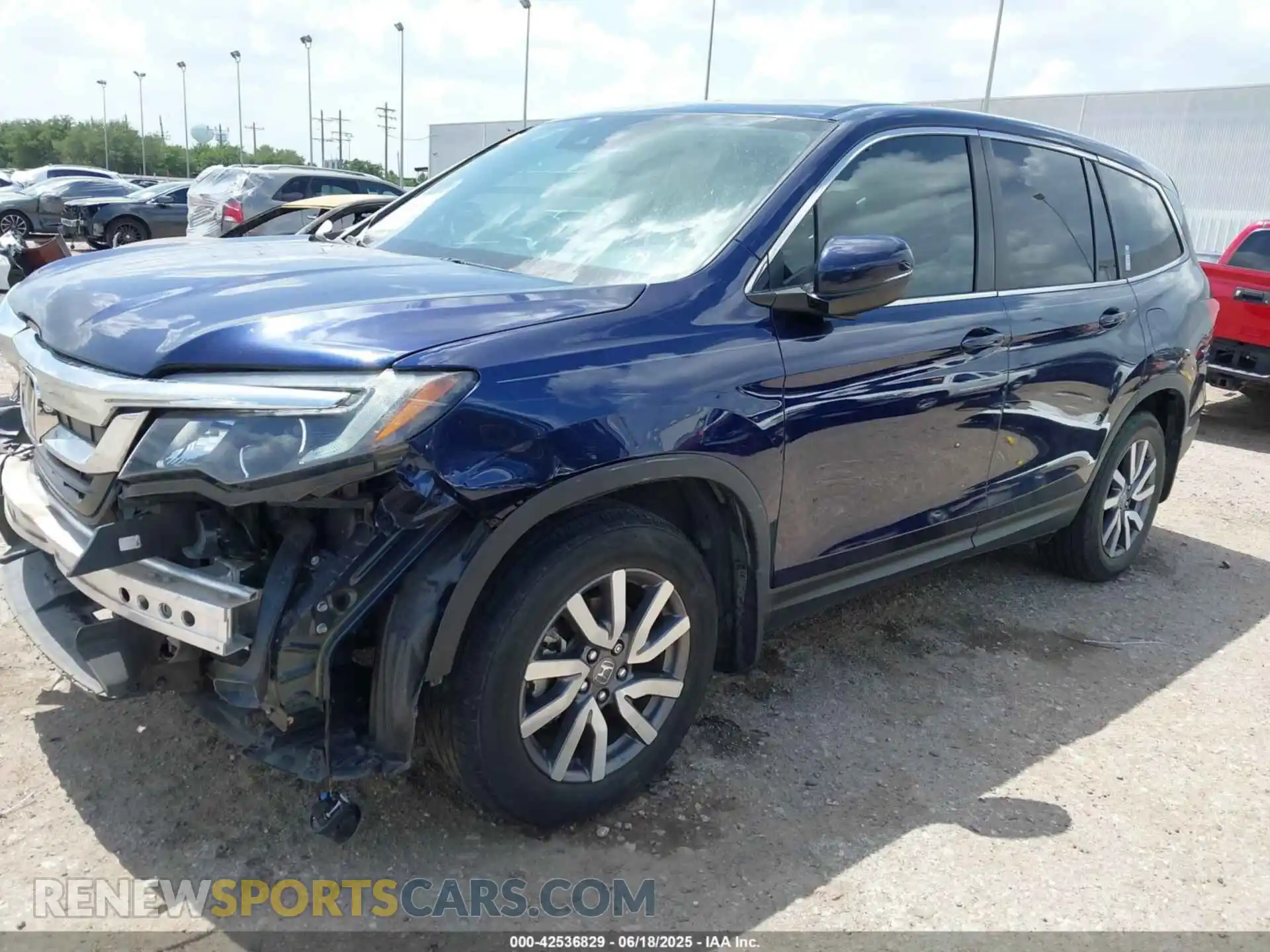 2 Photograph of a damaged car 5FNYF5H55MB004194 HONDA PILOT 2021