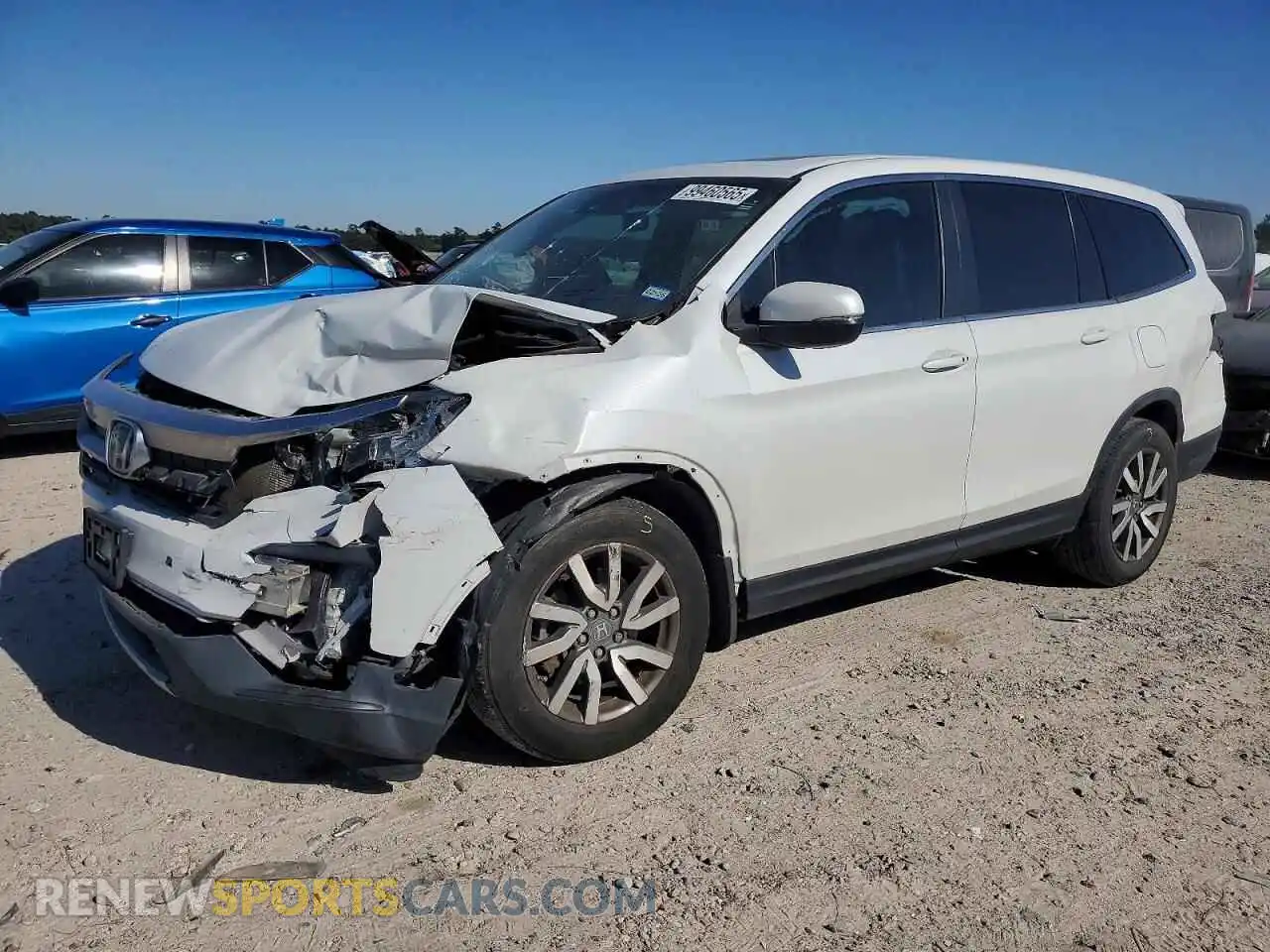 1 Photograph of a damaged car 5FNYF5H55MB007001 HONDA PILOT 2021