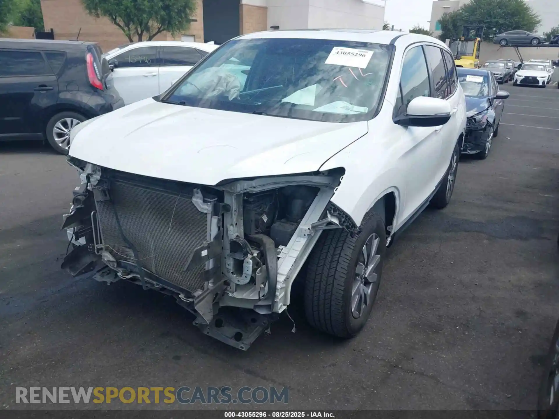 2 Photograph of a damaged car 5FNYF5H55MB012876 HONDA PILOT 2021