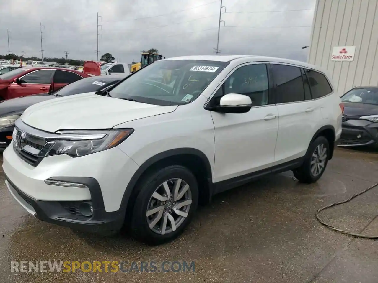 1 Photograph of a damaged car 5FNYF5H55MB025692 HONDA PILOT 2021