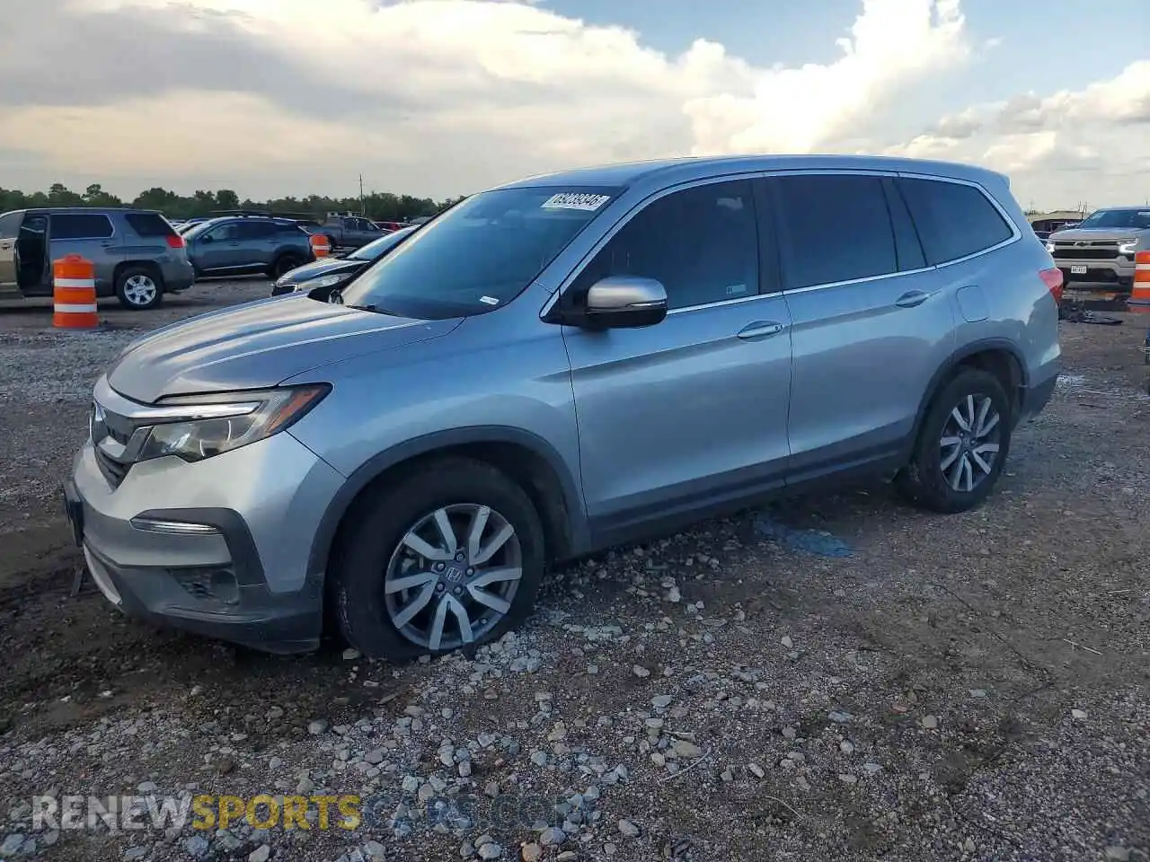 1 Photograph of a damaged car 5FNYF5H55MB043948 HONDA PILOT 2021