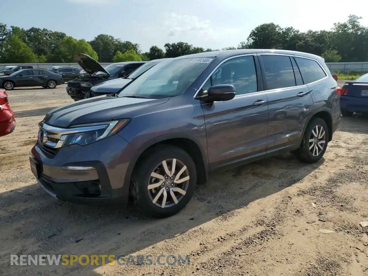 1 Photograph of a damaged car 5FNYF5H56MB005127 HONDA PILOT 2021