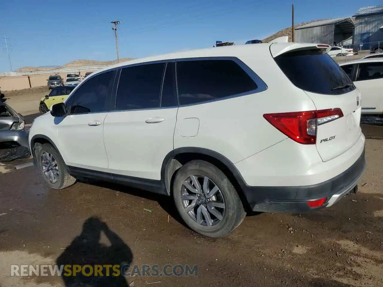 2 Photograph of a damaged car 5FNYF5H56MB022039 HONDA PILOT 2021
