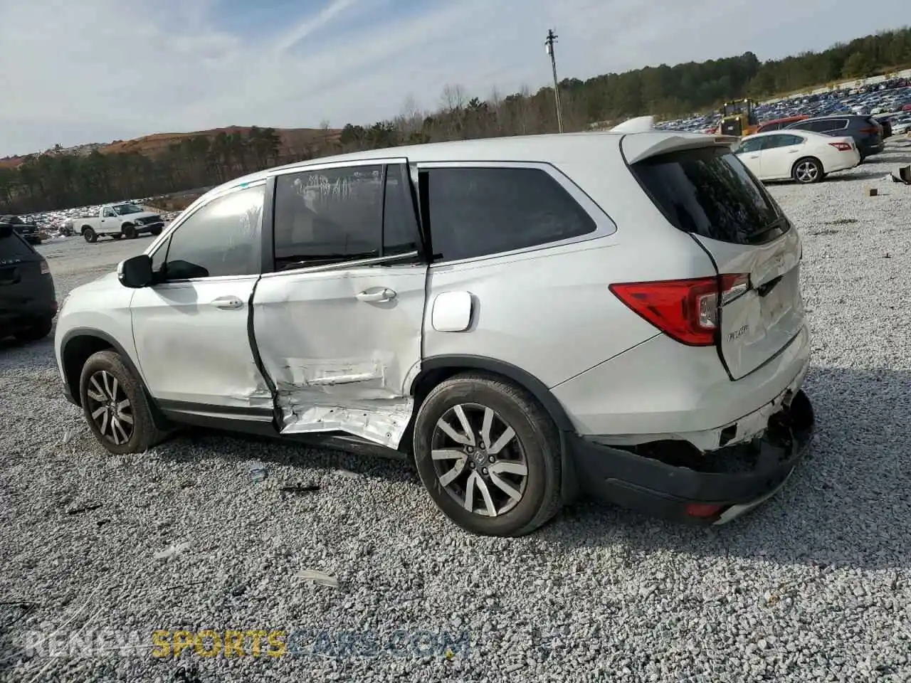 2 Photograph of a damaged car 5FNYF5H56MB033235 HONDA PILOT 2021